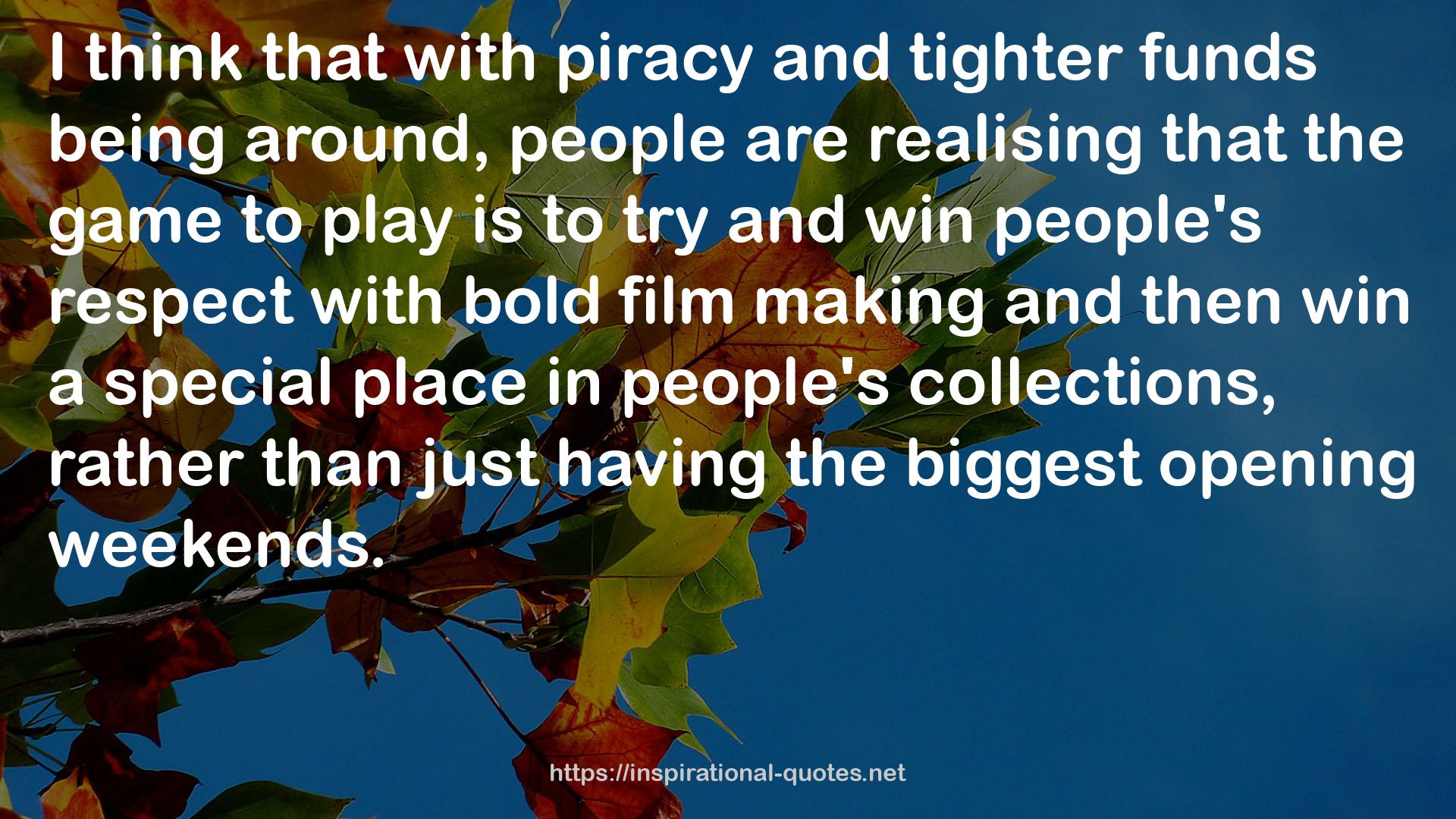 bold film making  QUOTES