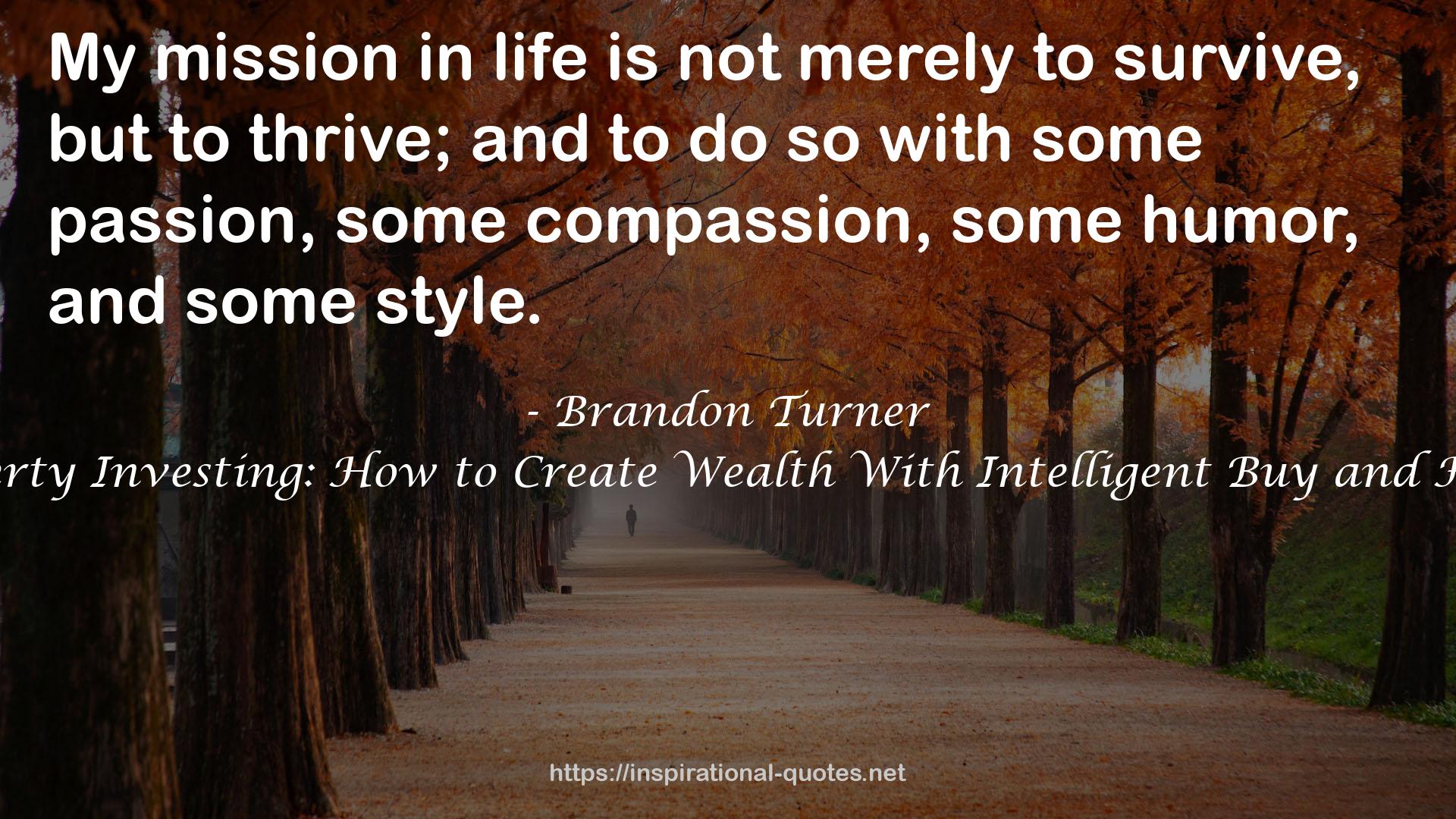 Brandon Turner QUOTES