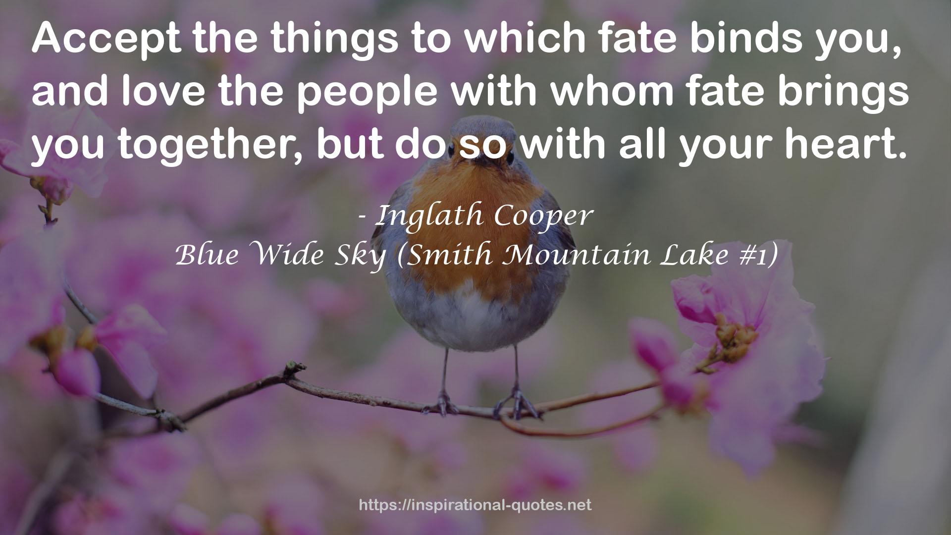 Blue Wide Sky (Smith Mountain Lake #1) QUOTES