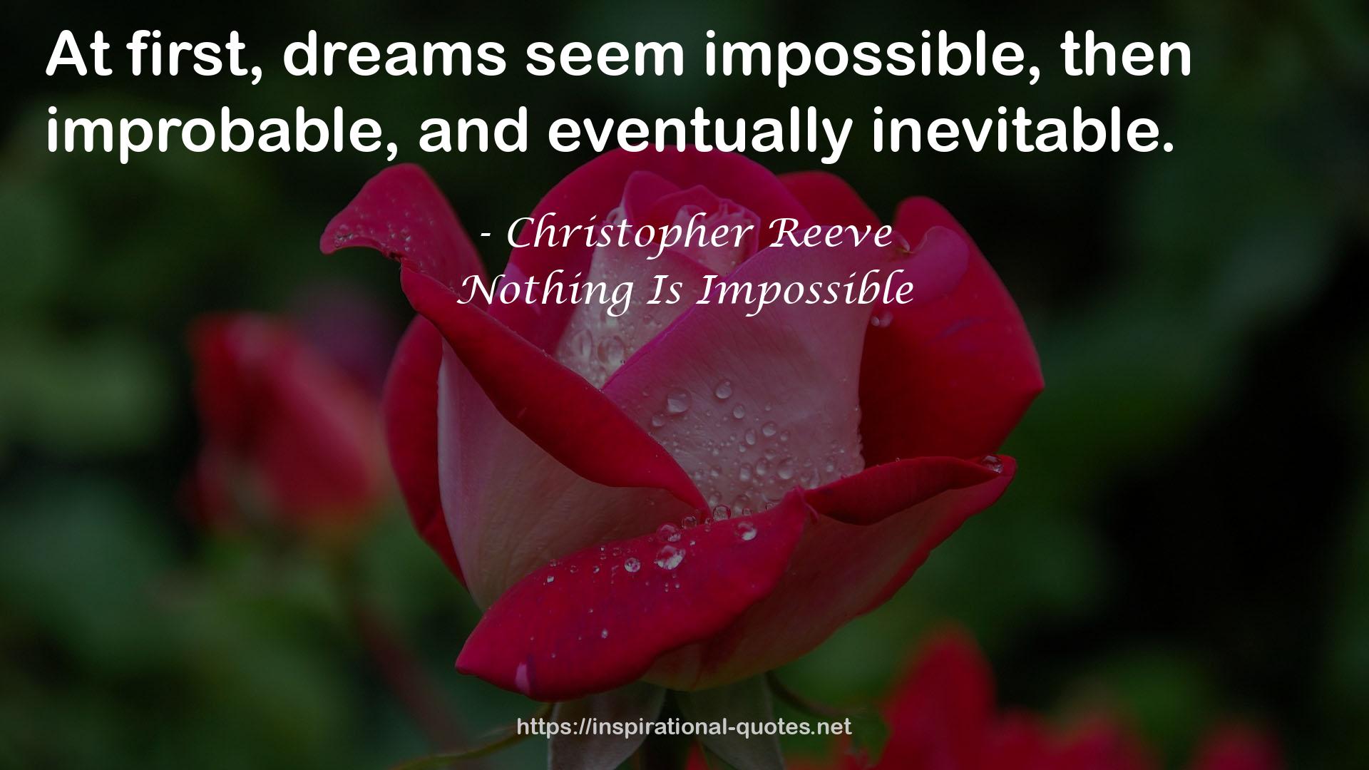 Nothing Is Impossible QUOTES