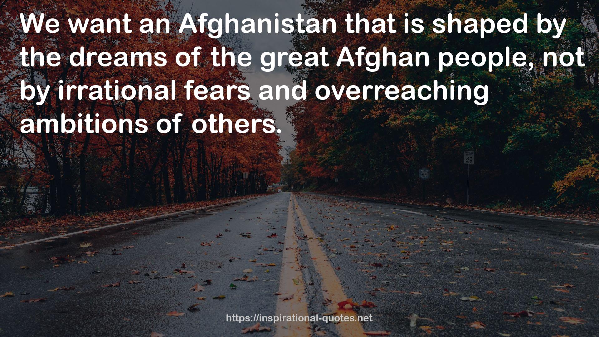 an Afghanistan  QUOTES