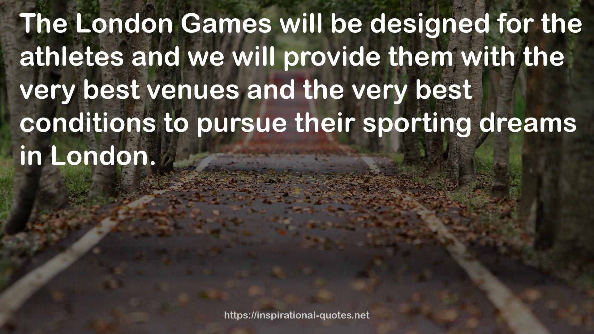 their sporting dreams  QUOTES