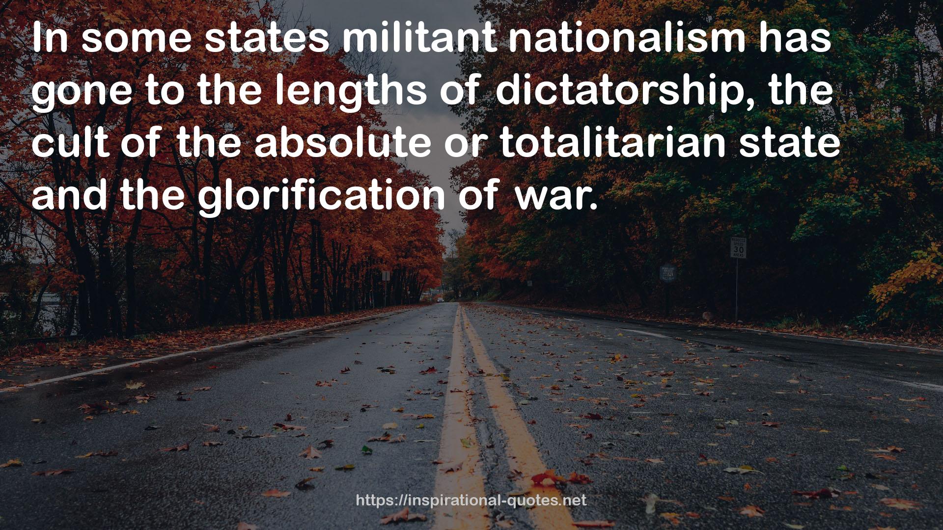 militant nationalism  QUOTES