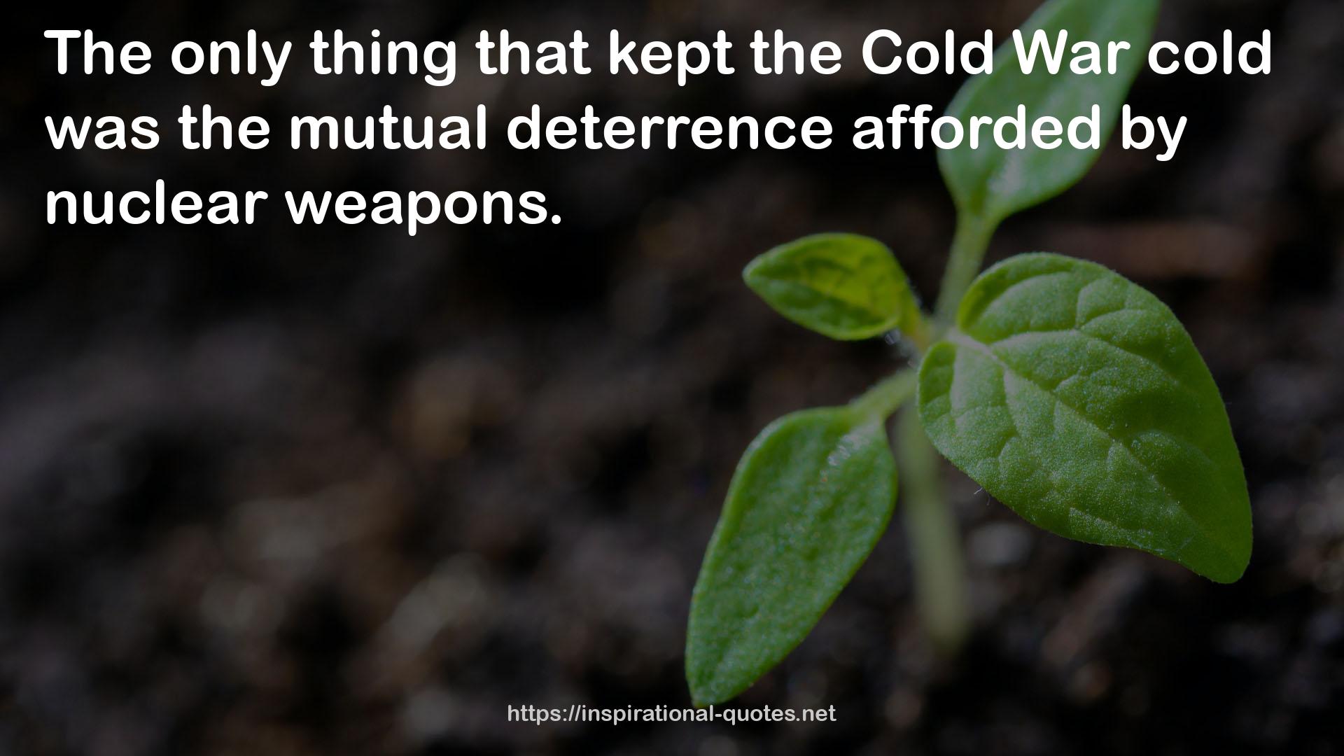 the Cold War cold  QUOTES