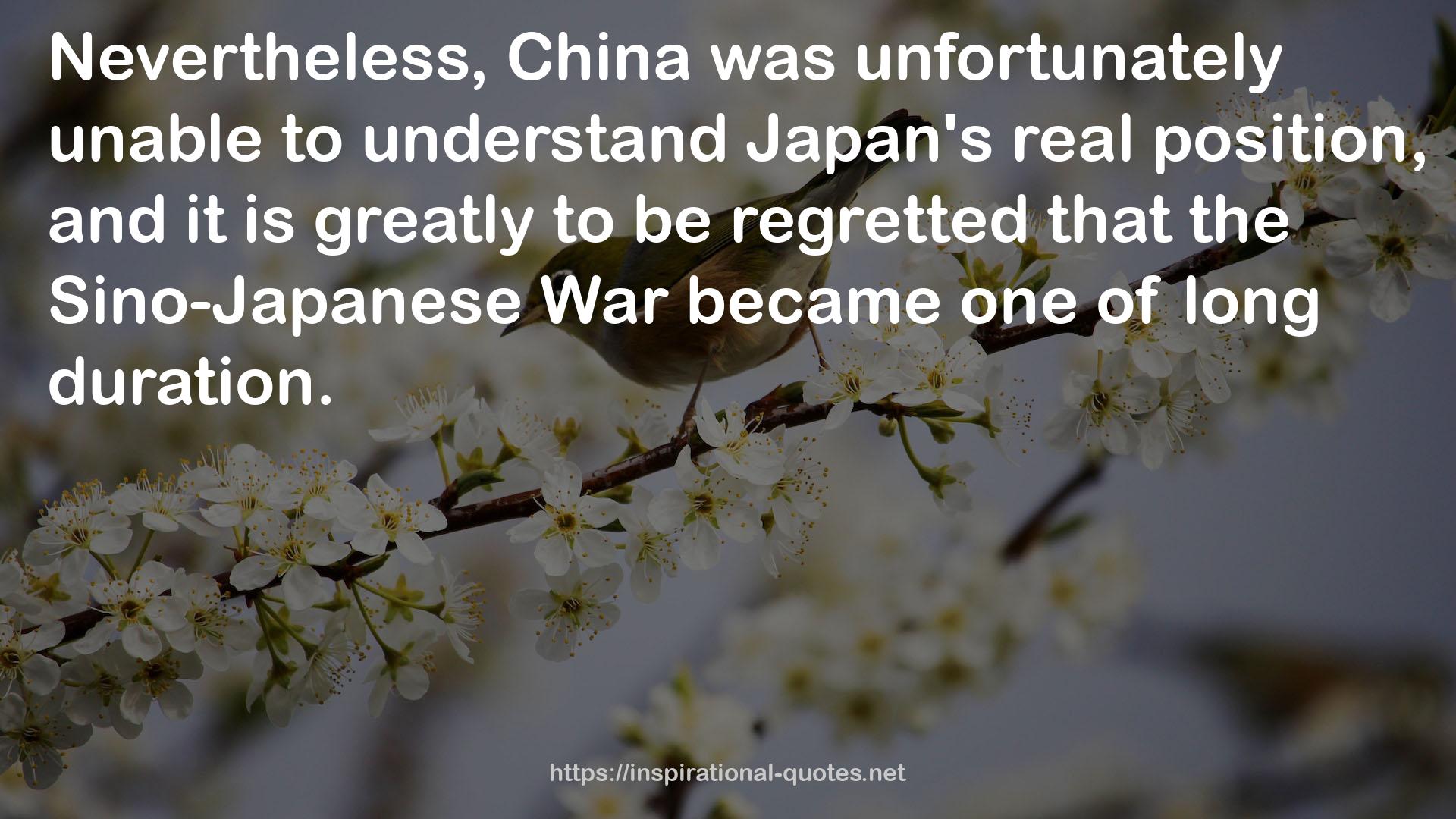 the Sino-Japanese War  QUOTES