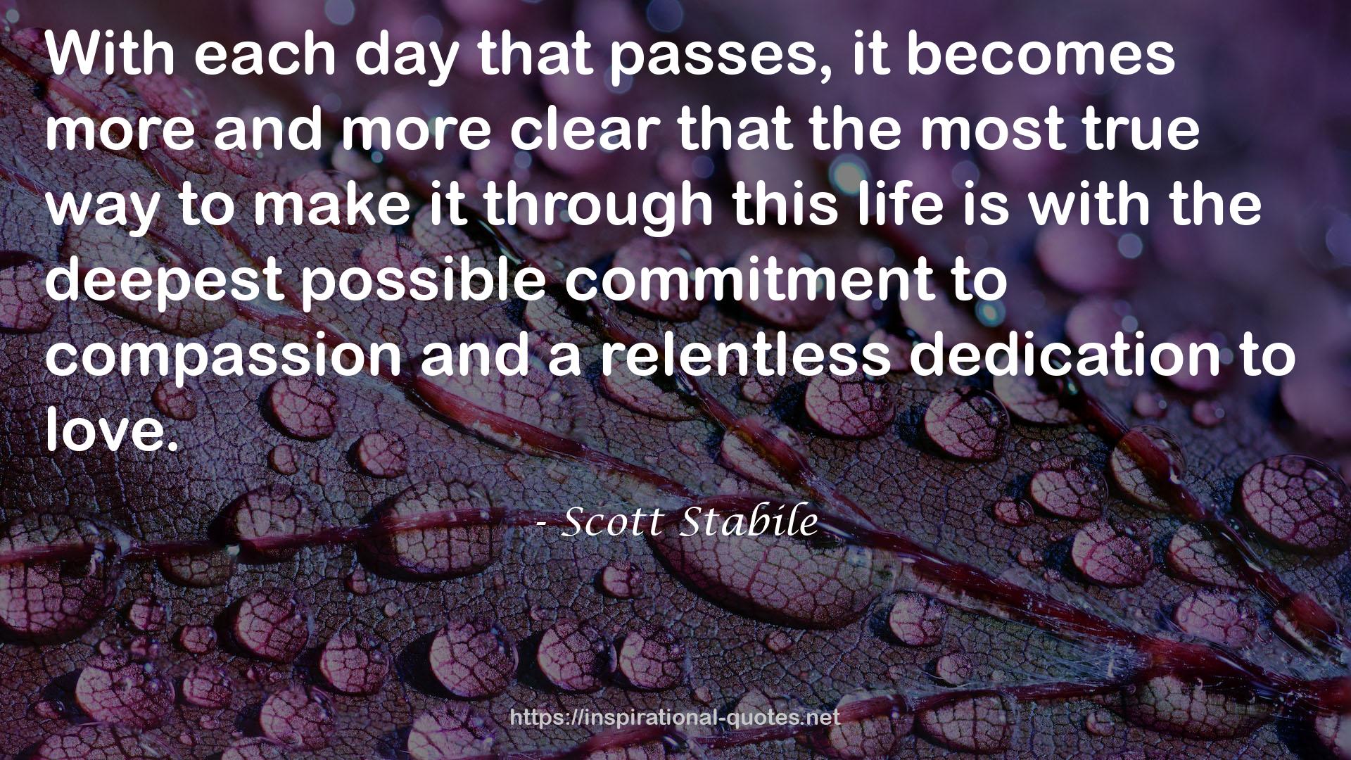 the deepest possible commitment  QUOTES