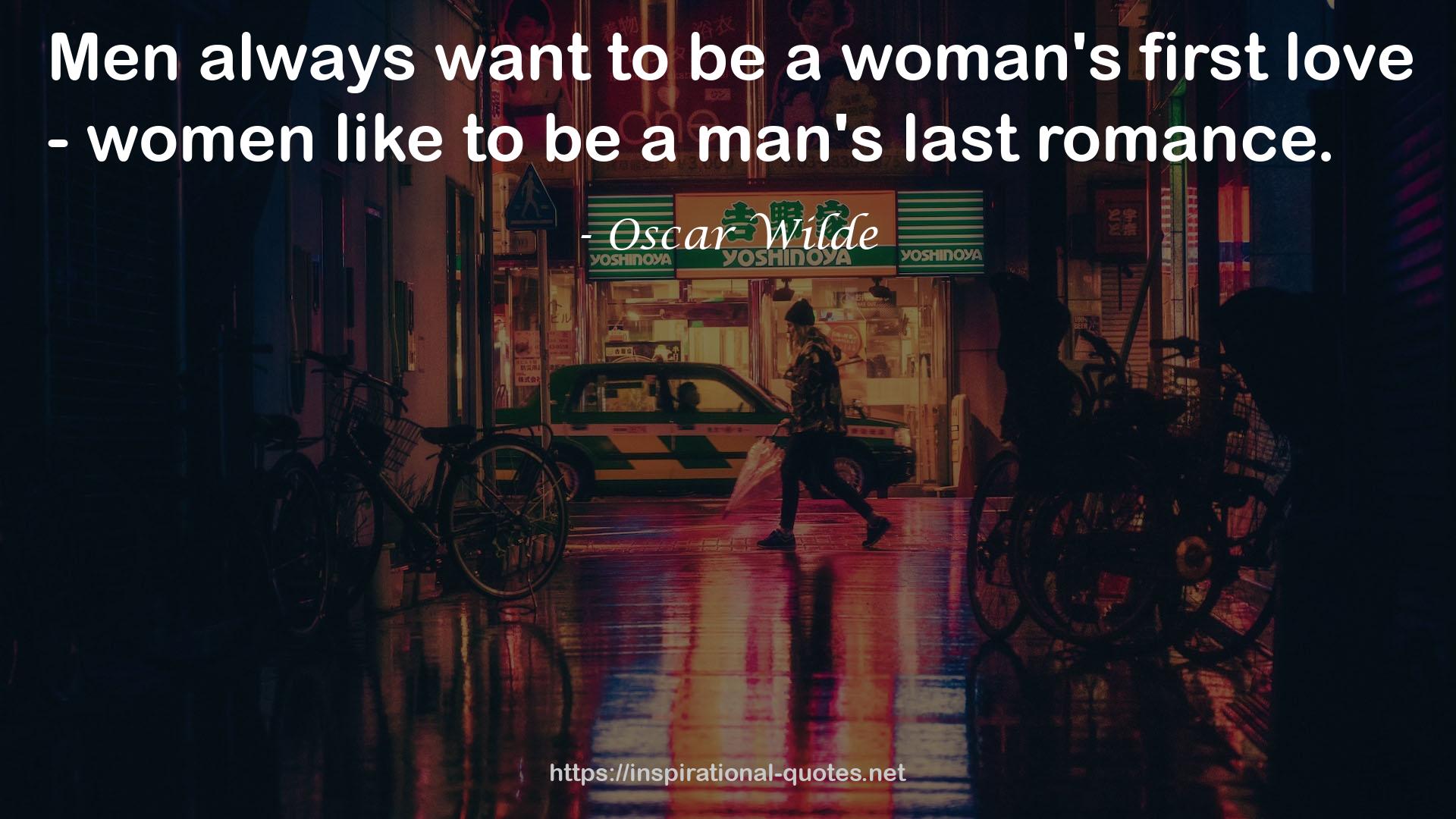 a woman's first love - women  QUOTES