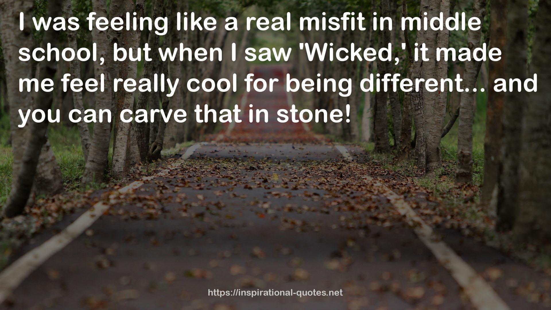 a real misfit  QUOTES