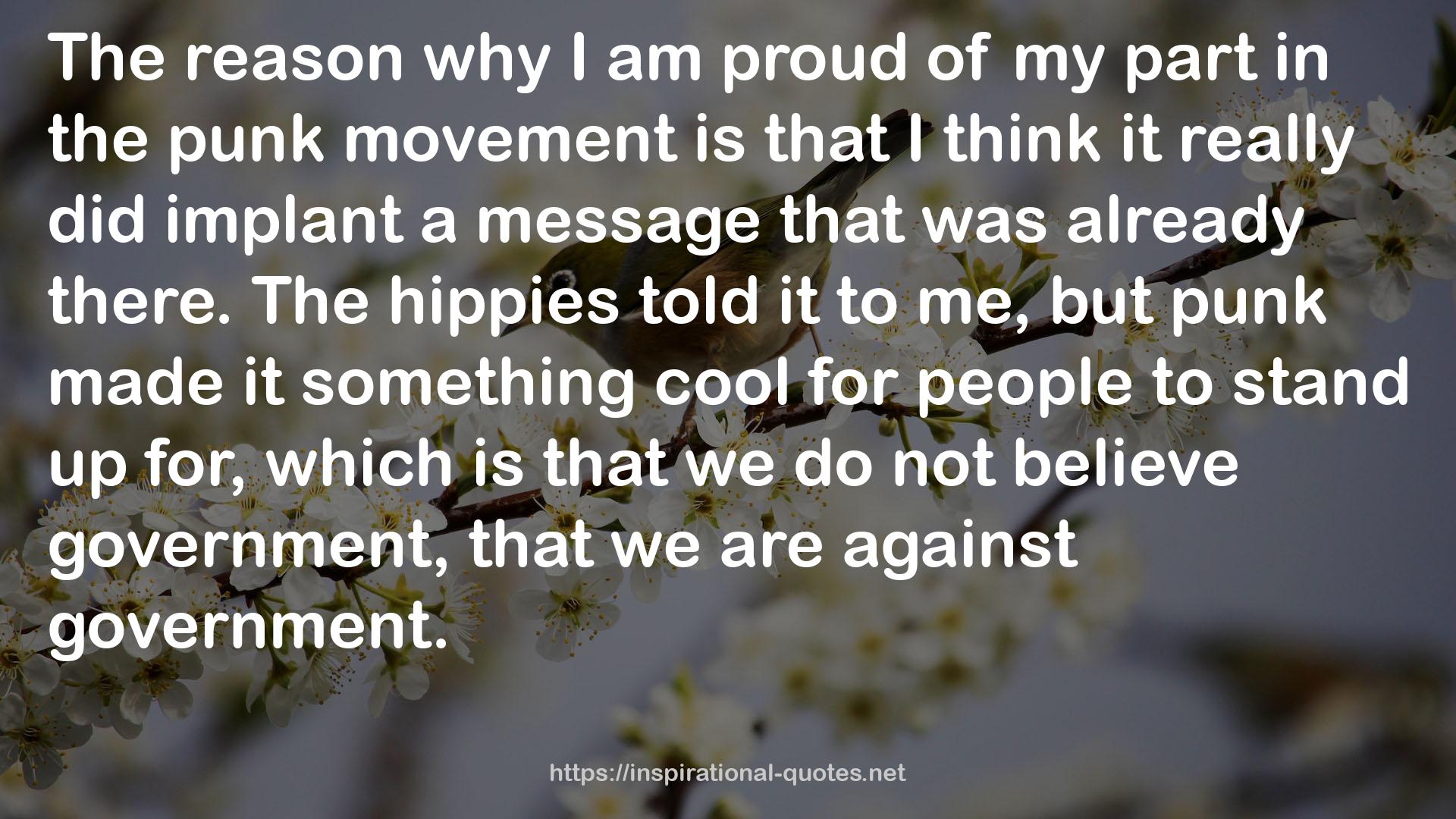 the punk movement  QUOTES