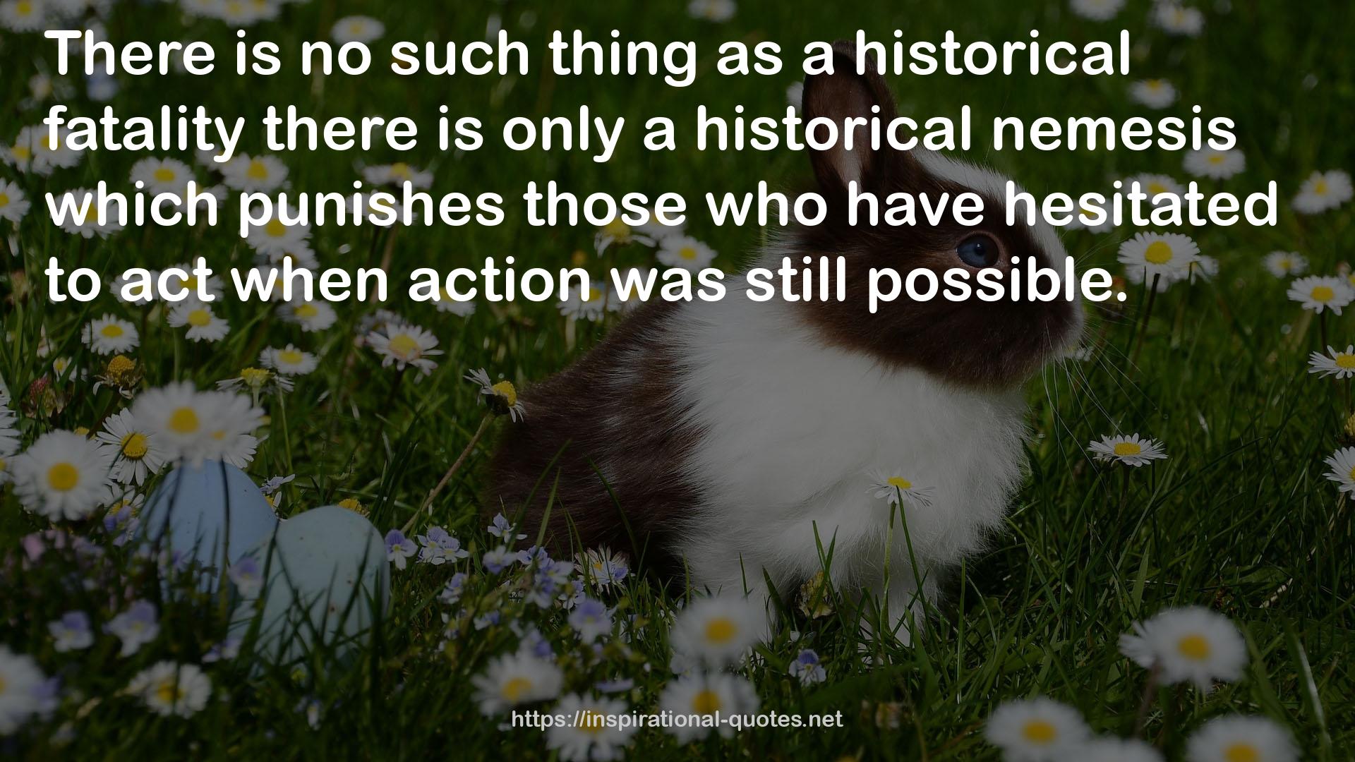 only a historical nemesis  QUOTES