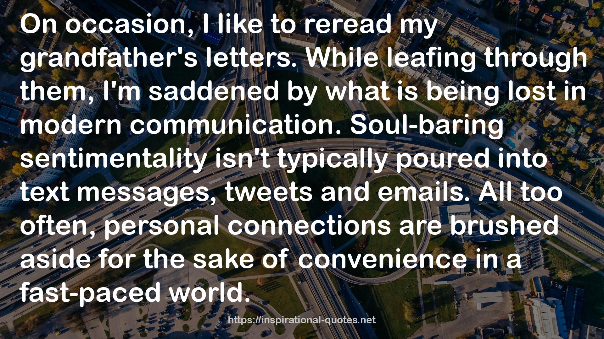 personal connections  QUOTES