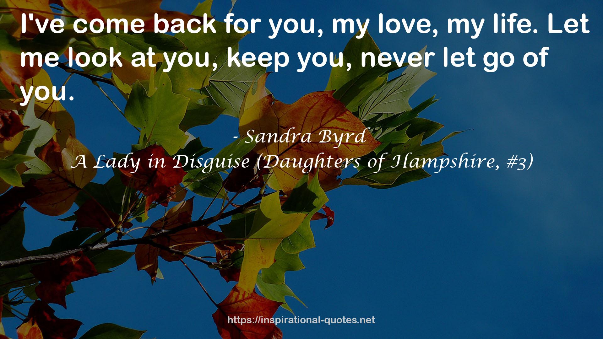 Sandra Byrd QUOTES