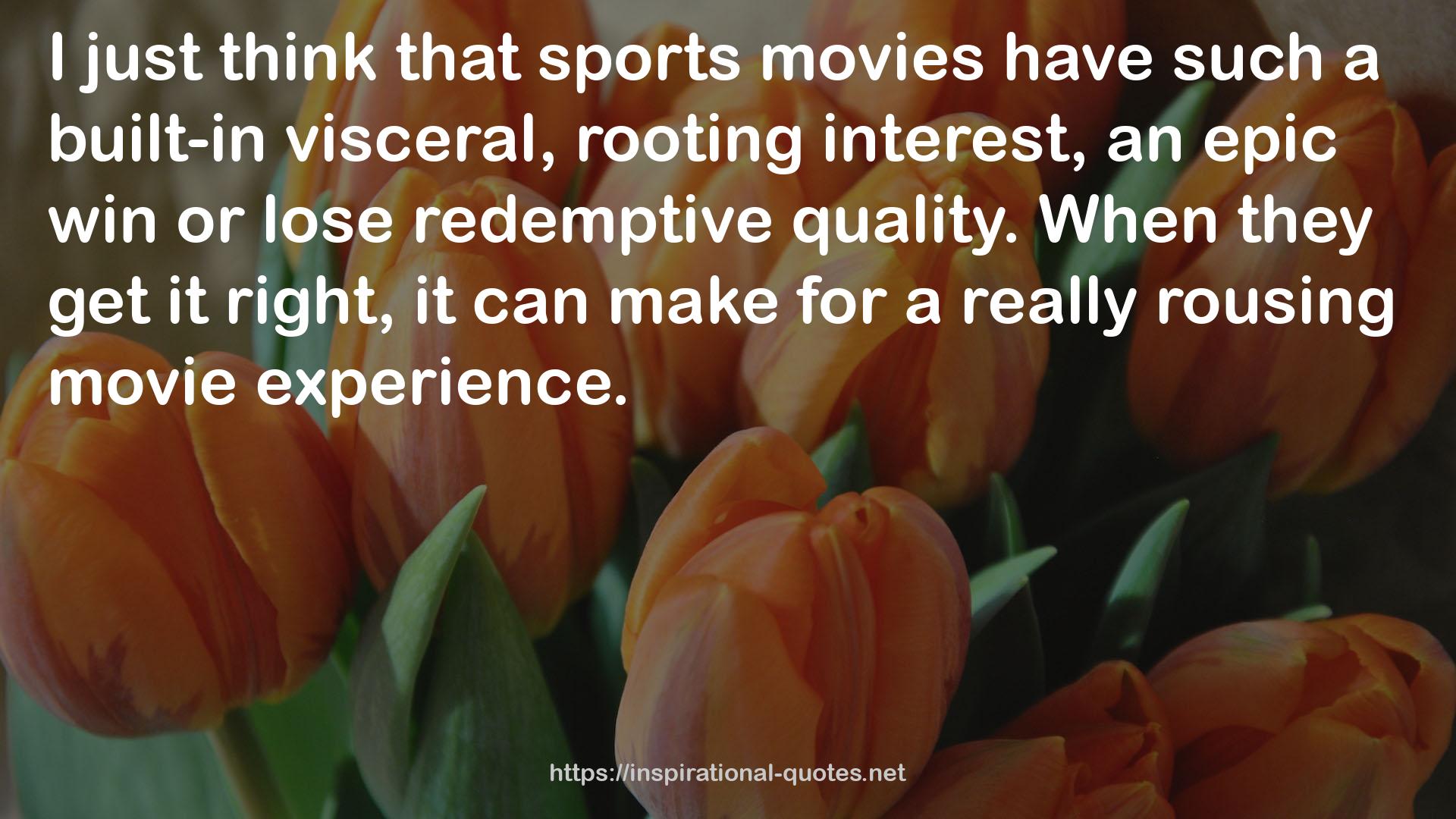 sports movies  QUOTES