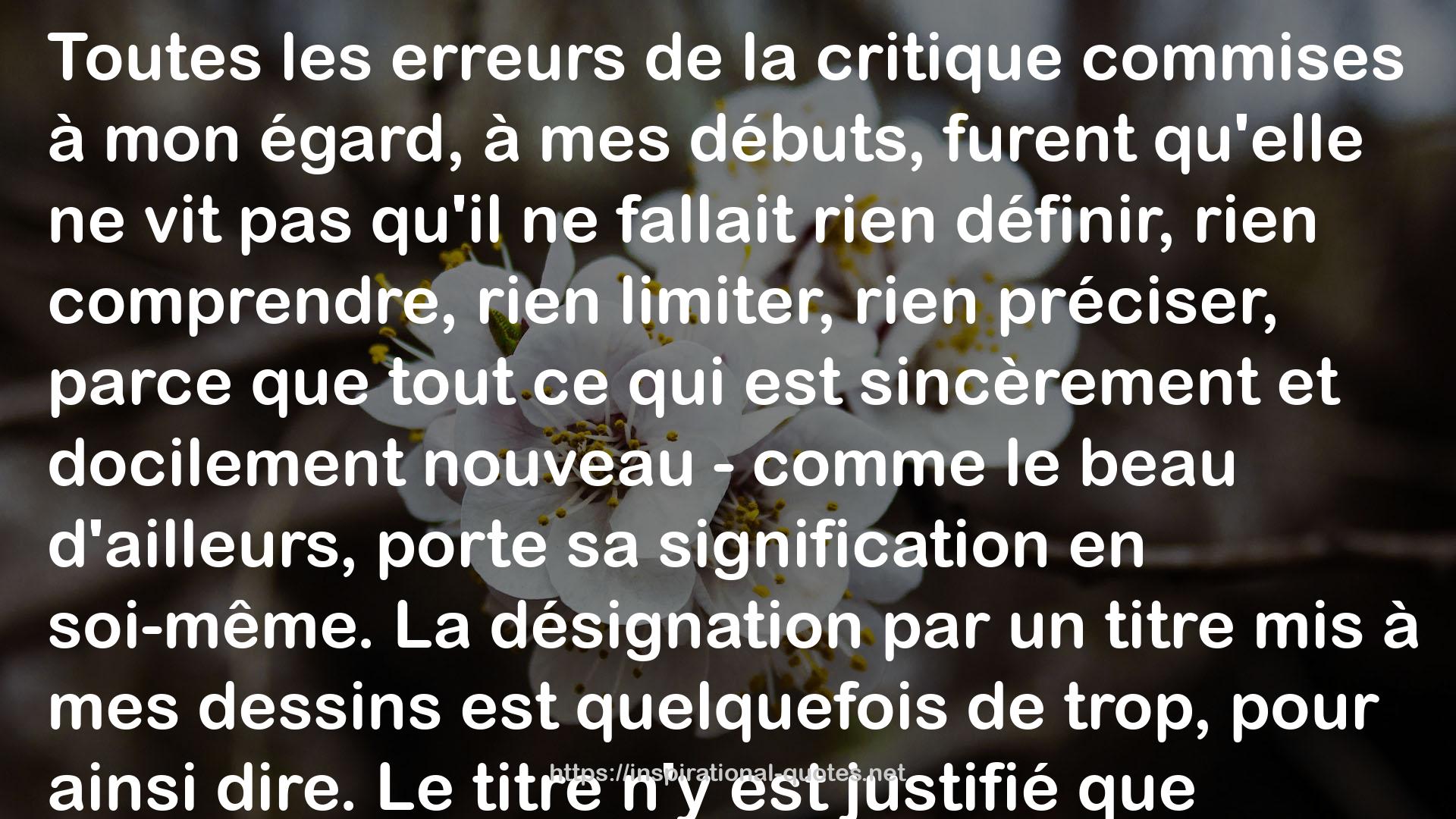 signification  QUOTES