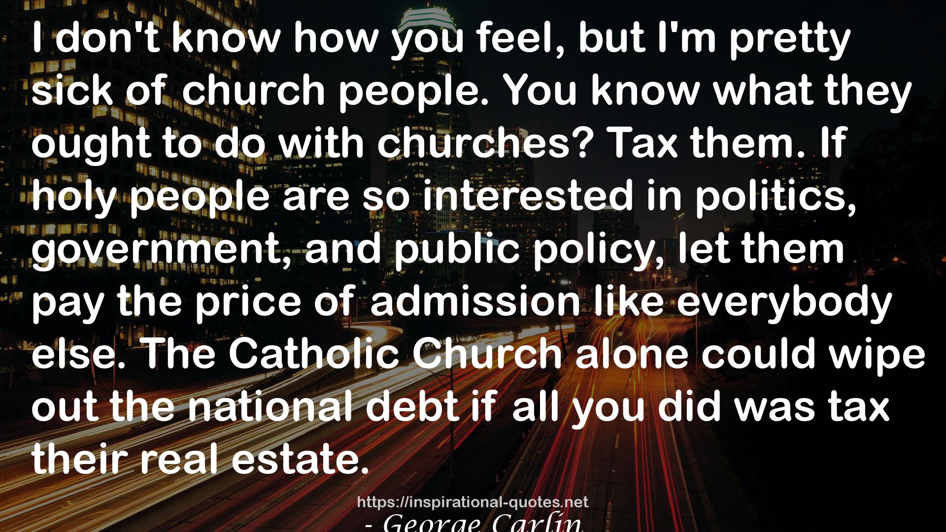 The Catholic Church  QUOTES