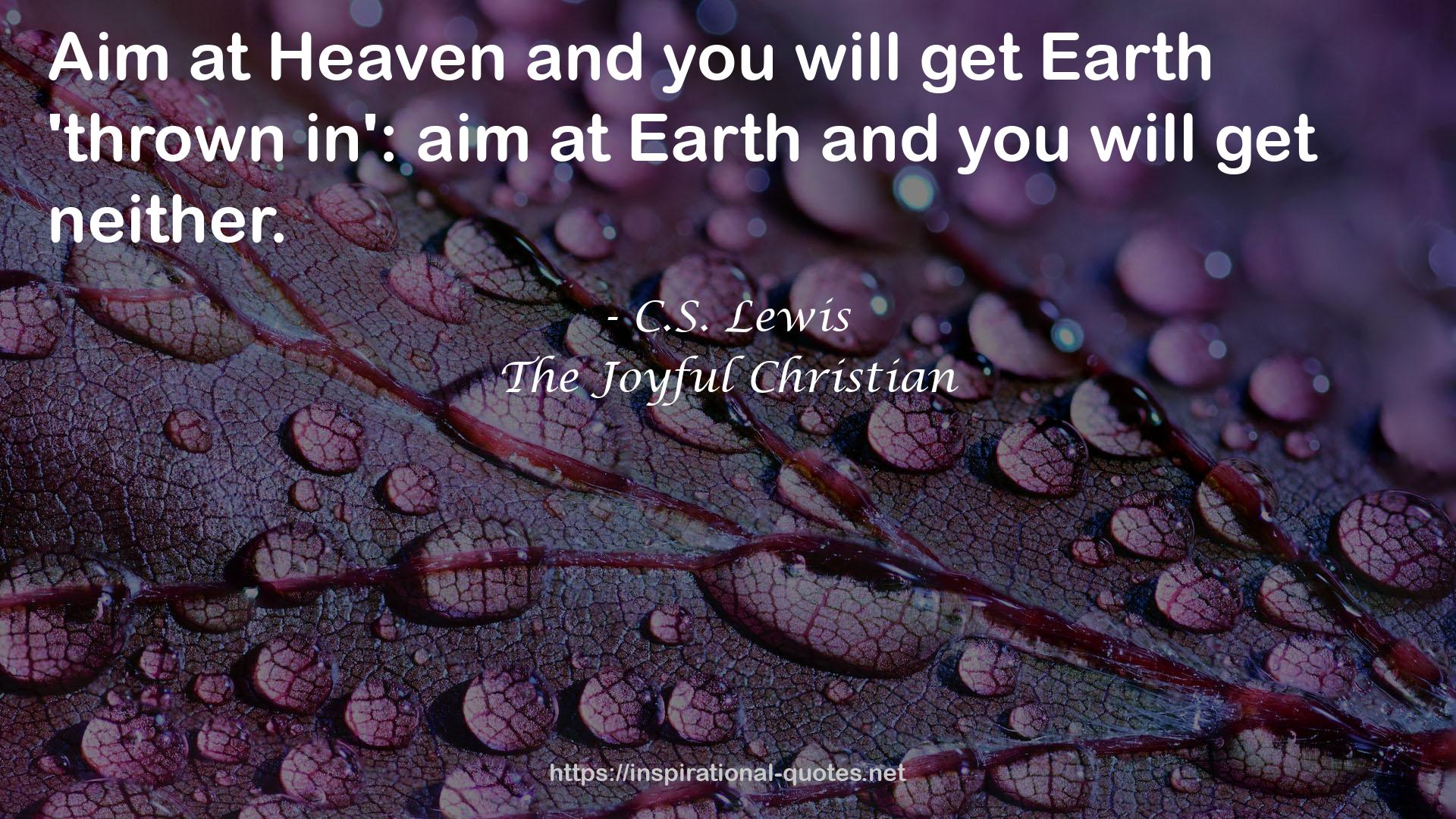 The Joyful Christian QUOTES