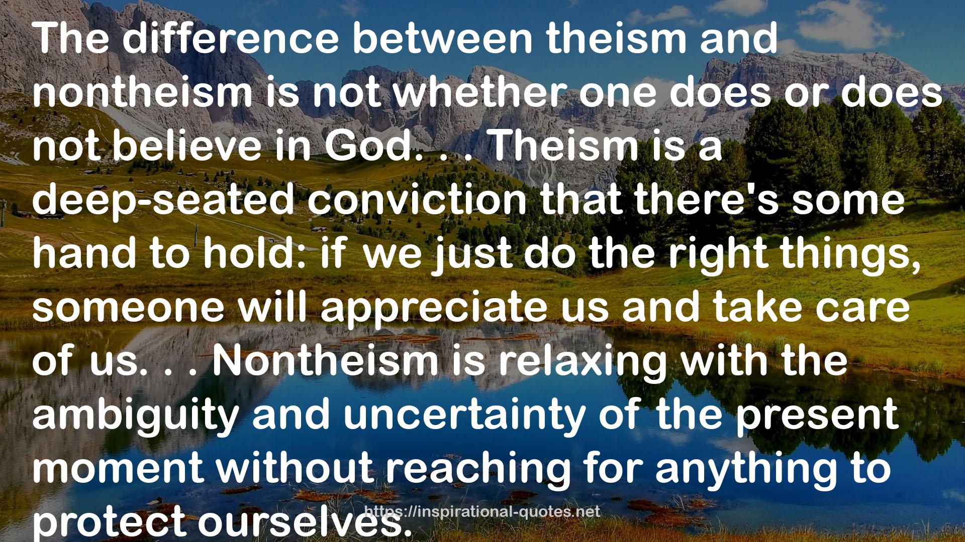 nontheism  QUOTES