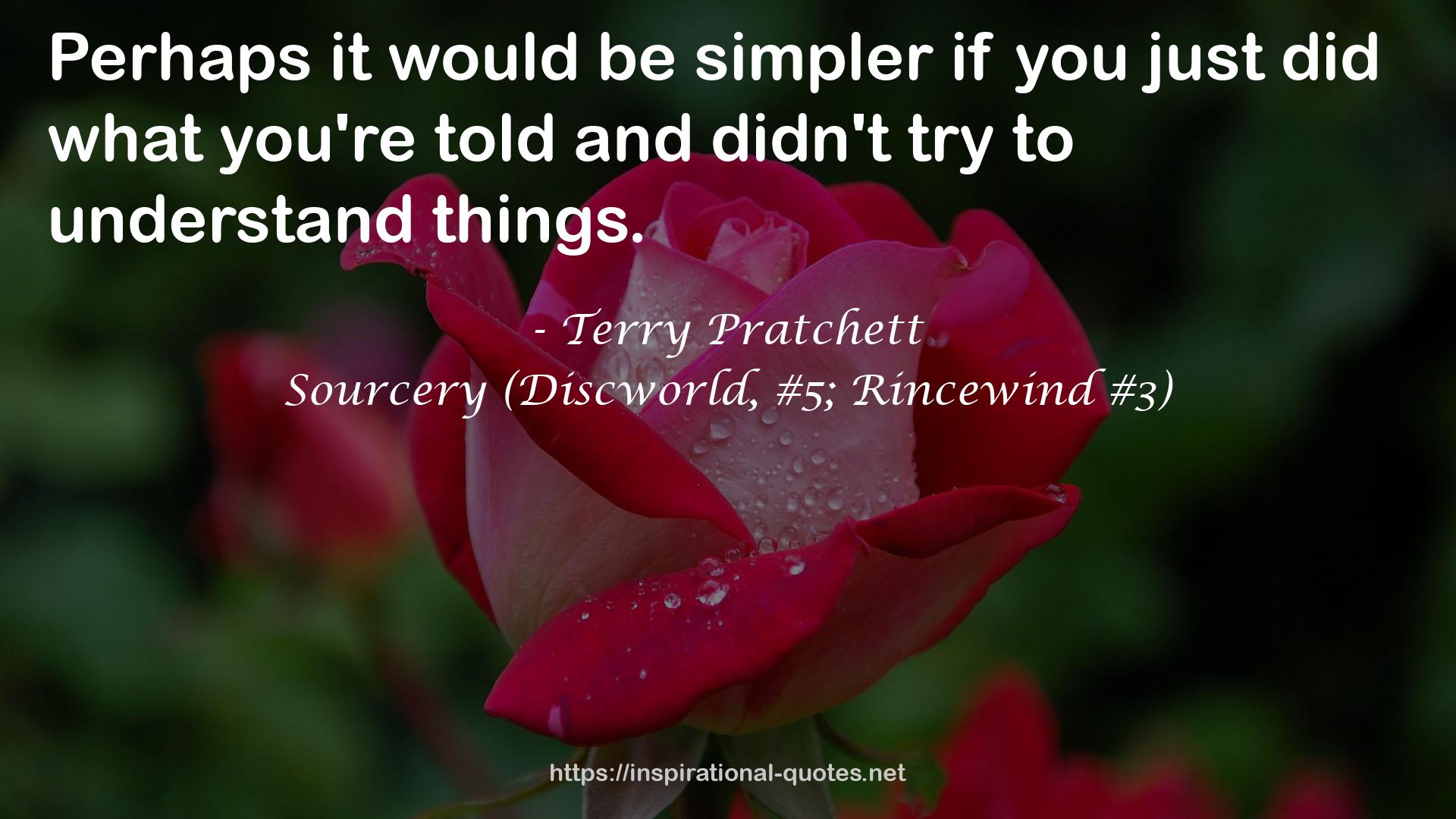 Sourcery (Discworld, #5; Rincewind #3) QUOTES