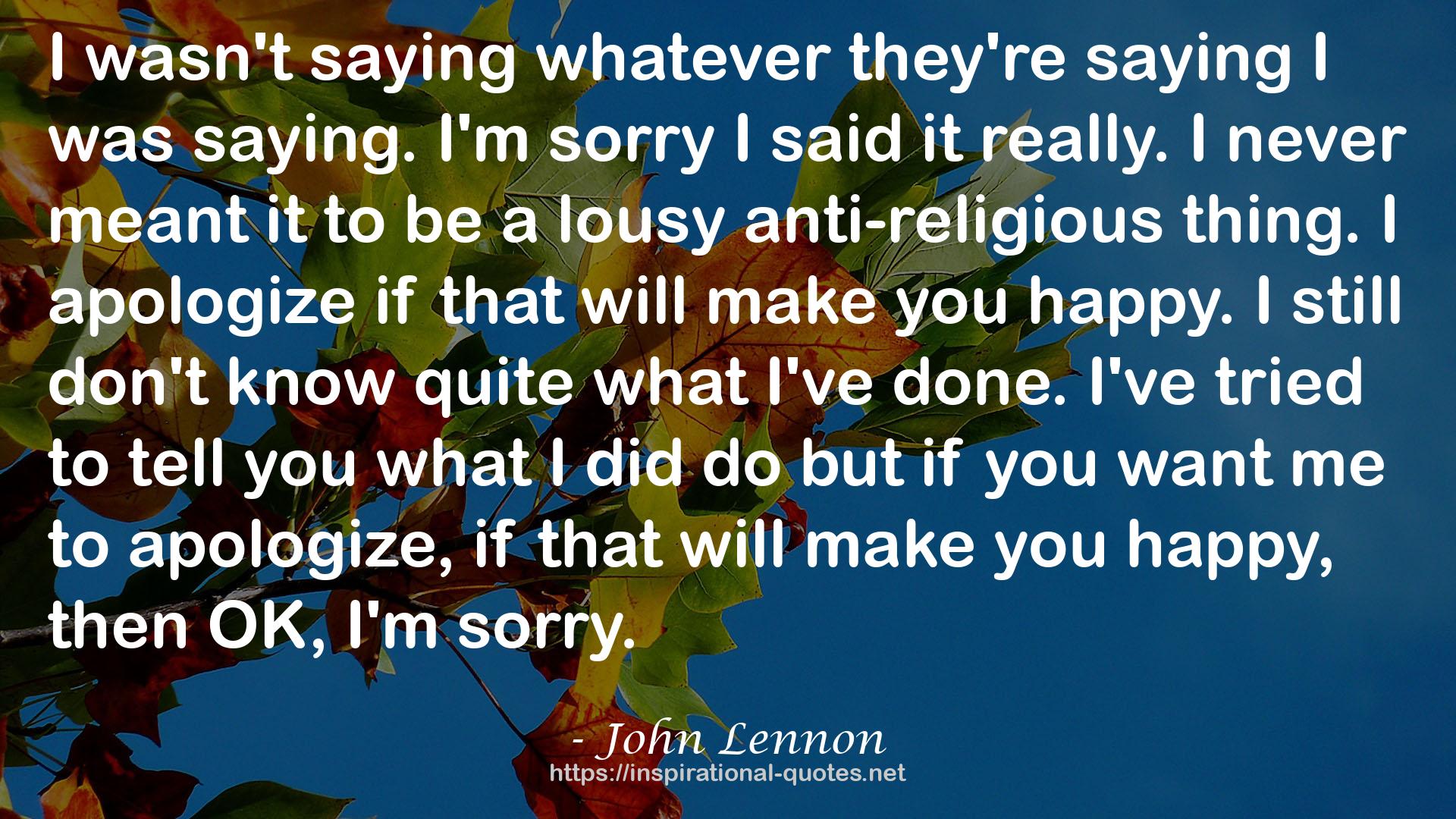 apologize  QUOTES