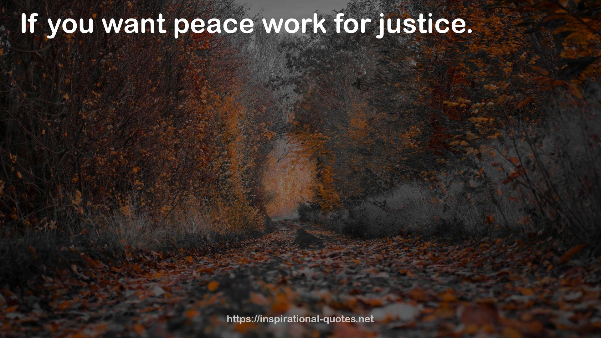 peace work  QUOTES