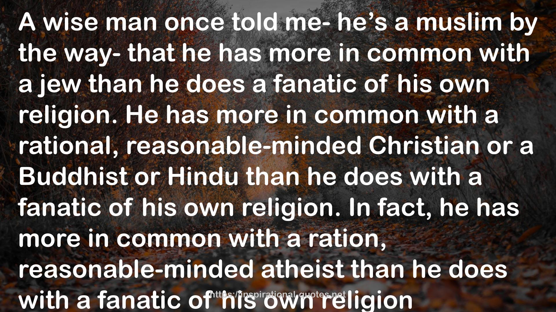 a rational, reasonable-minded Christian  QUOTES