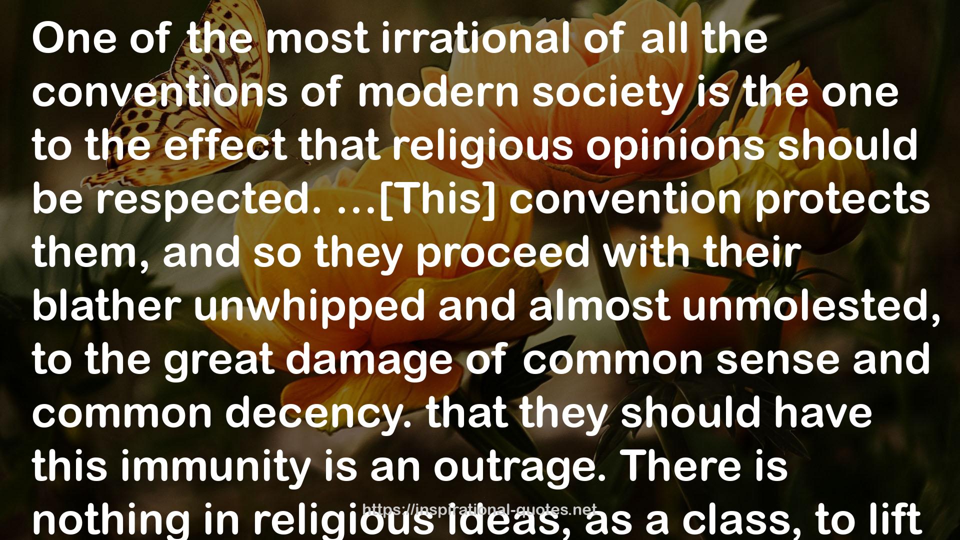 H.L. Mencken on Religion QUOTES