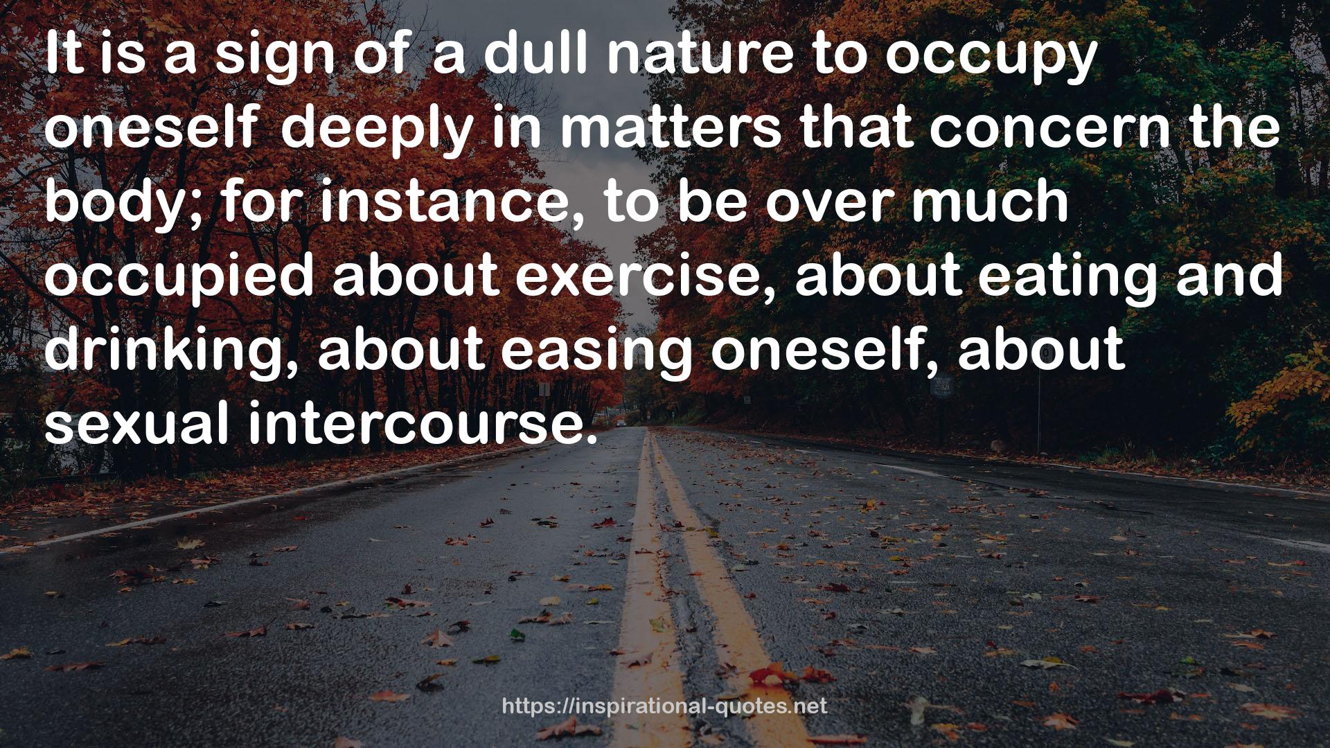 a dull nature  QUOTES