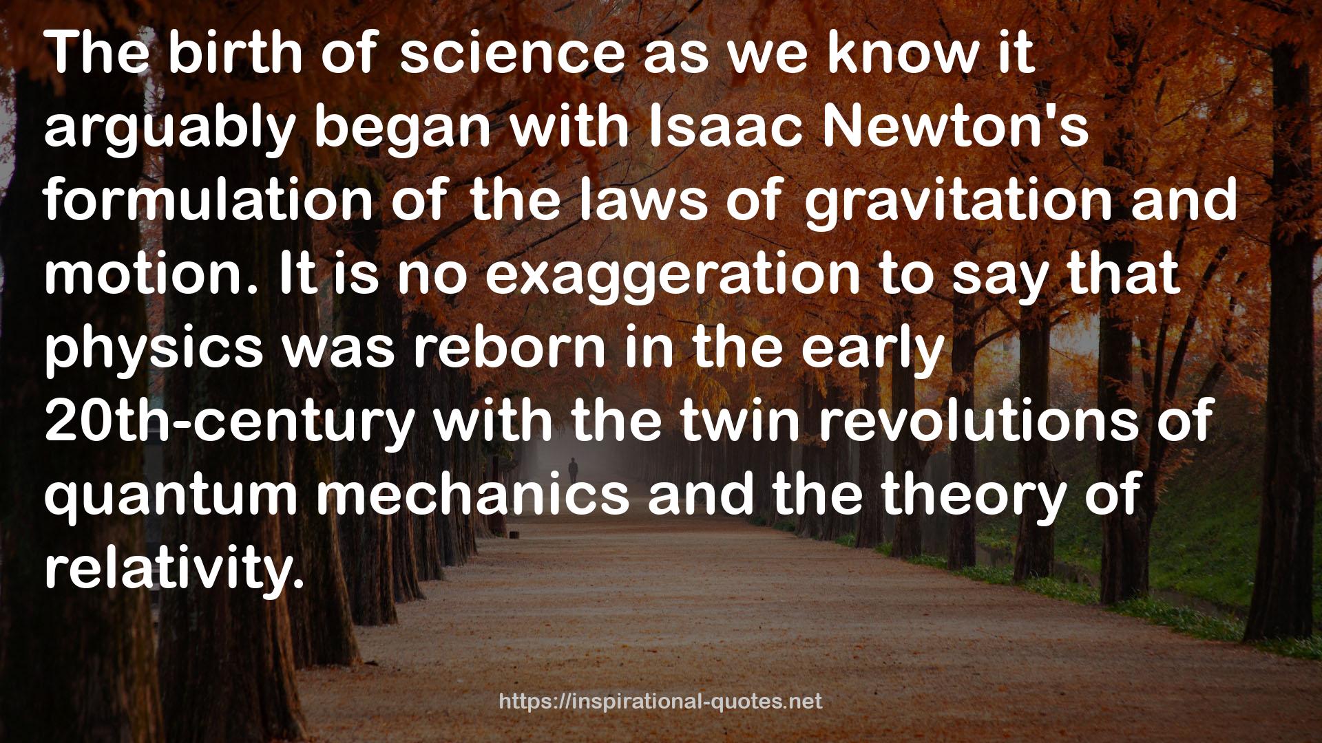 Isaac Newton's  QUOTES