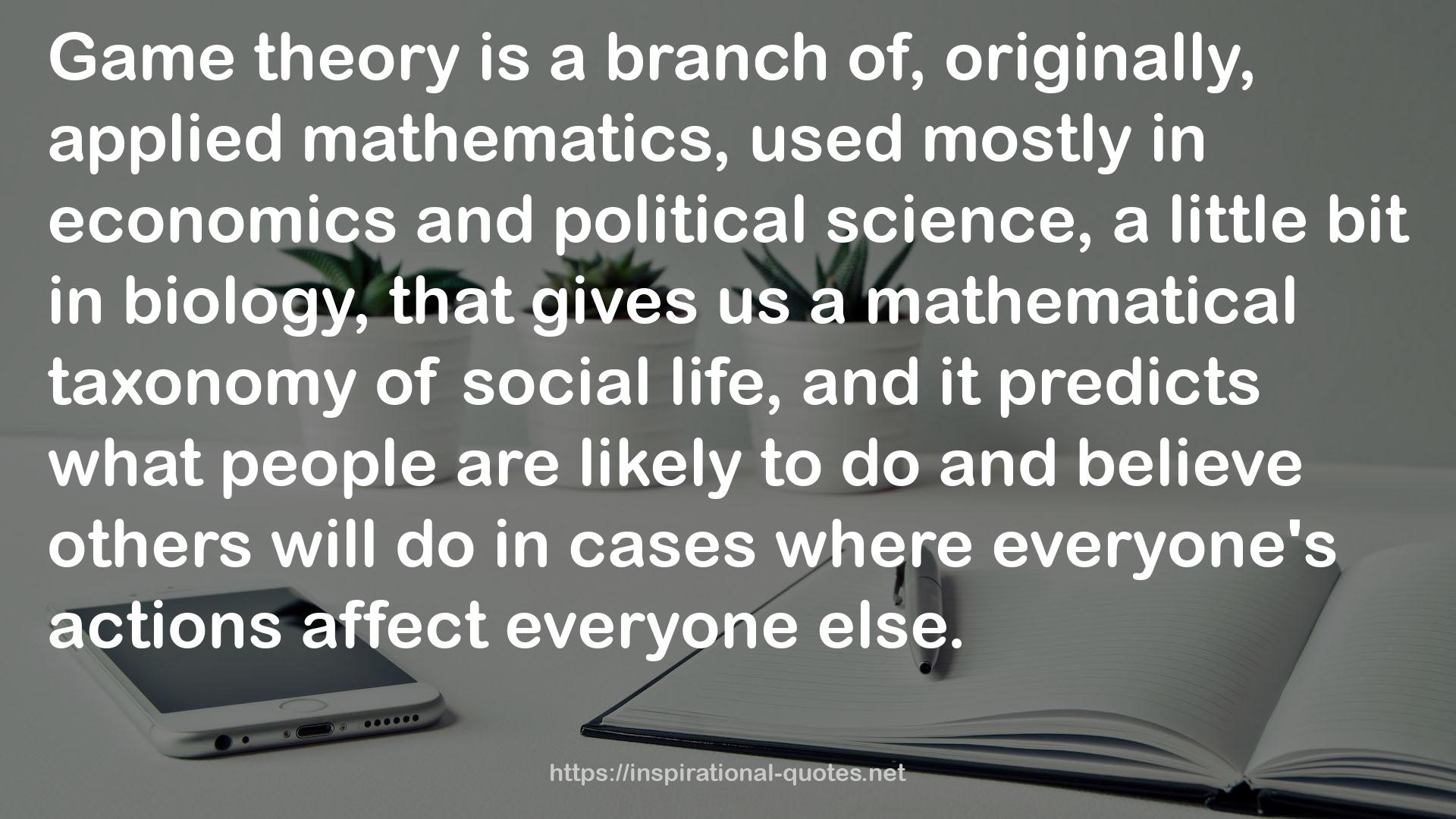 a mathematical taxonomy  QUOTES