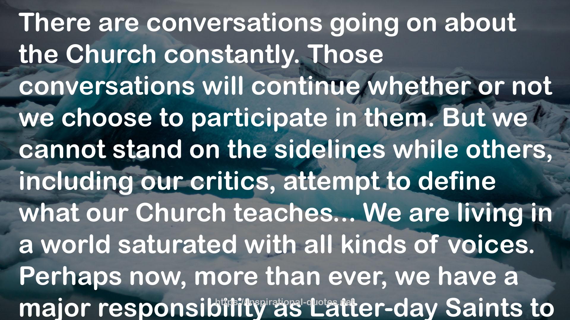 our Church  QUOTES