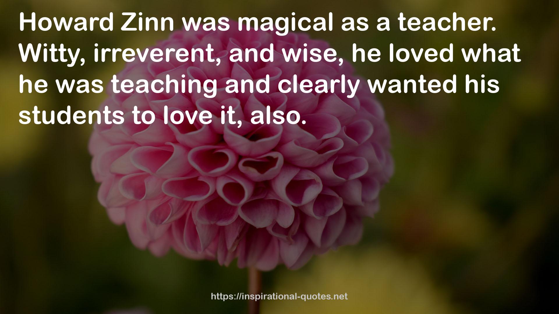 Zinn  QUOTES