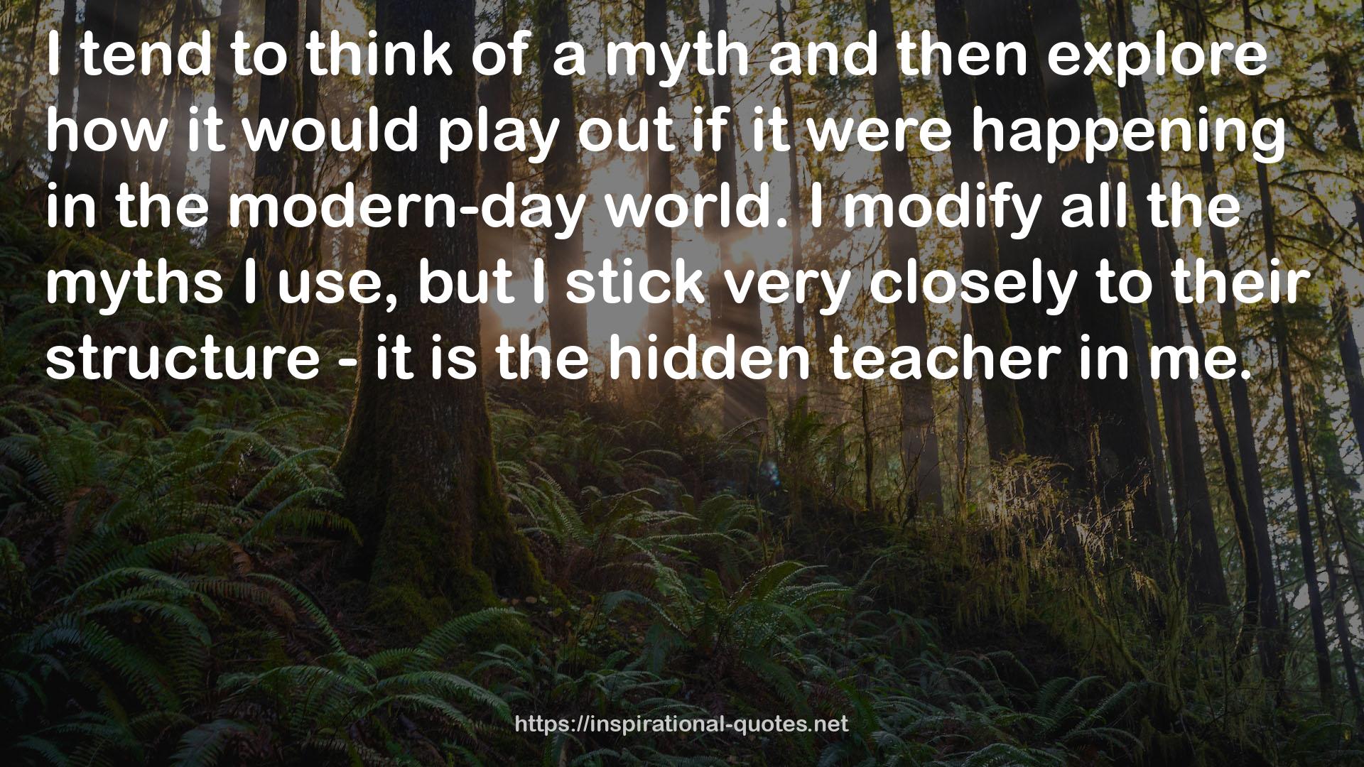 the hidden teacher  QUOTES