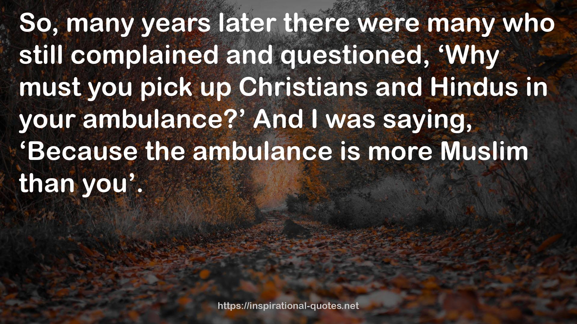 the ambulance  QUOTES