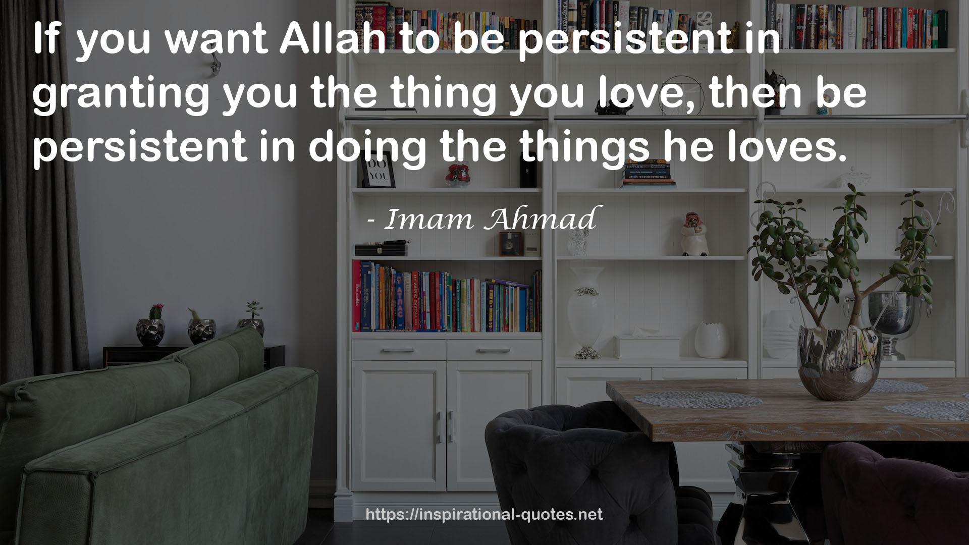 Imam Ahmad QUOTES