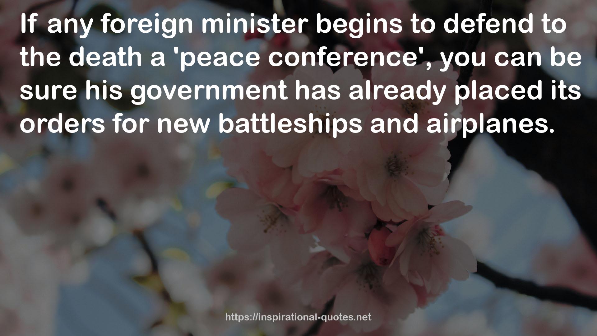 any foreign minister  QUOTES