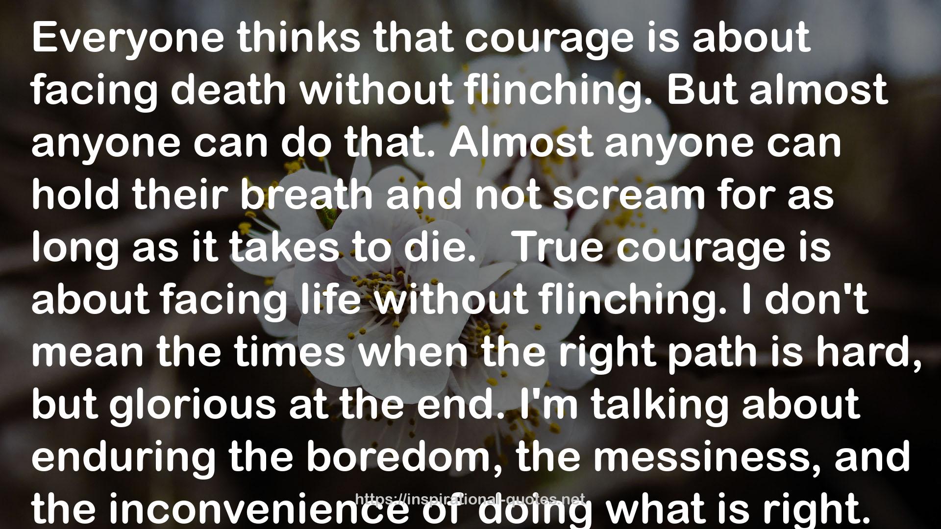 True courage  QUOTES