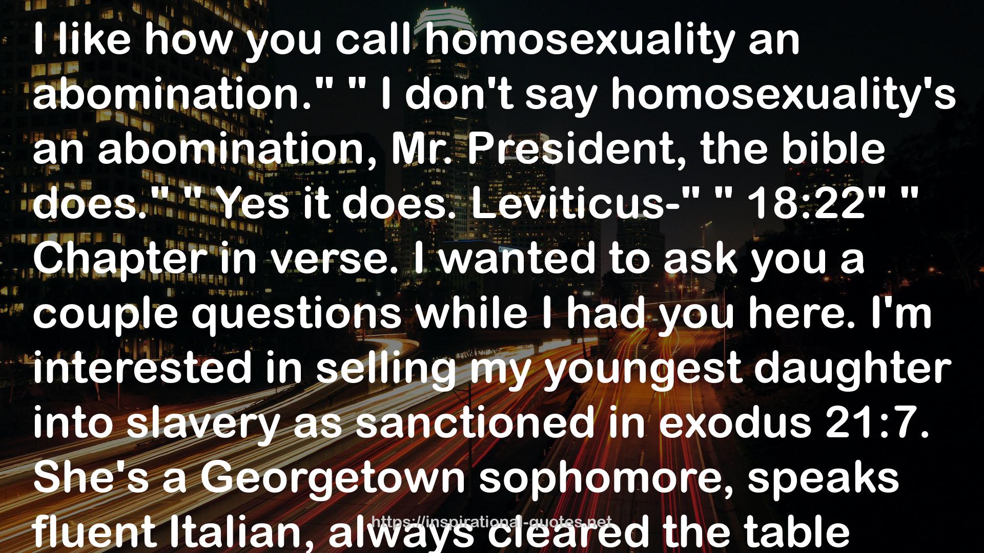Leviticus  QUOTES