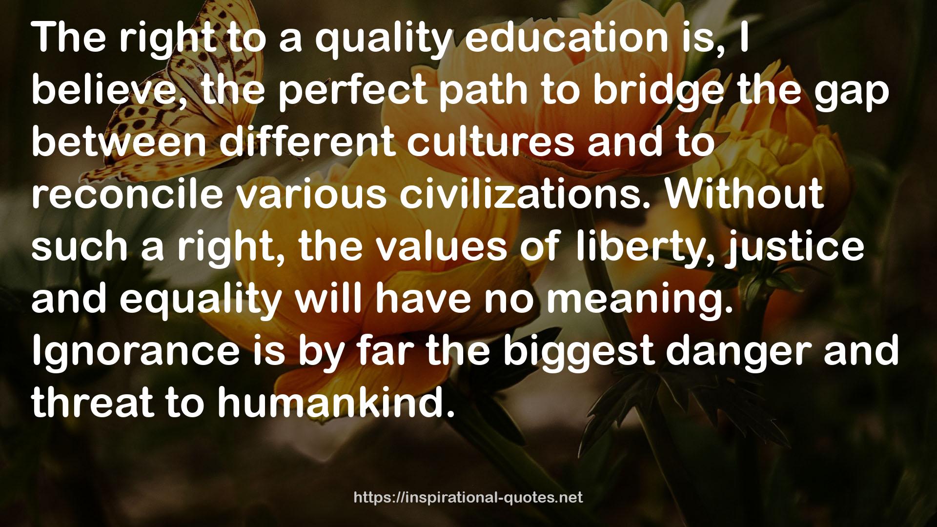 A quality education  QUOTES