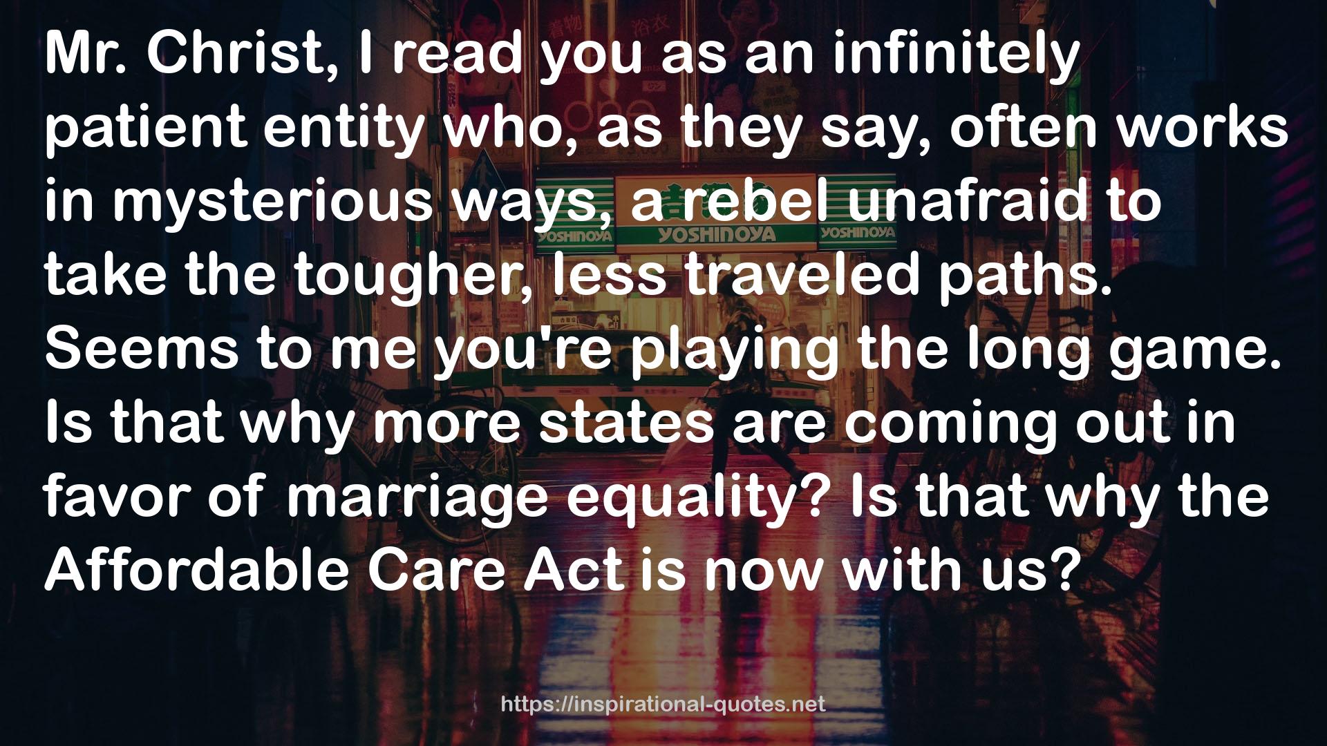 the Affordable Care Act  QUOTES