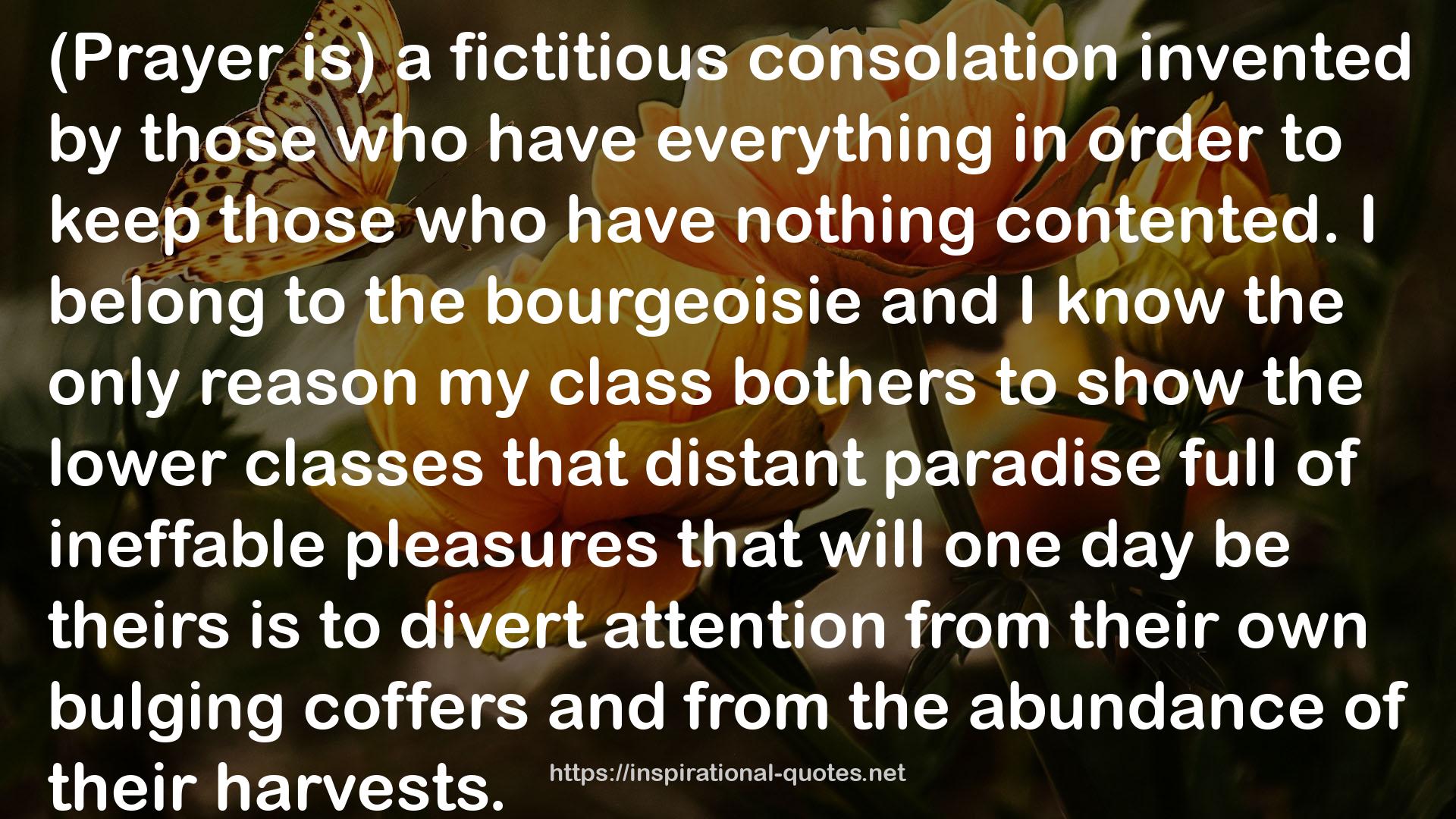 the bourgeoisie  QUOTES