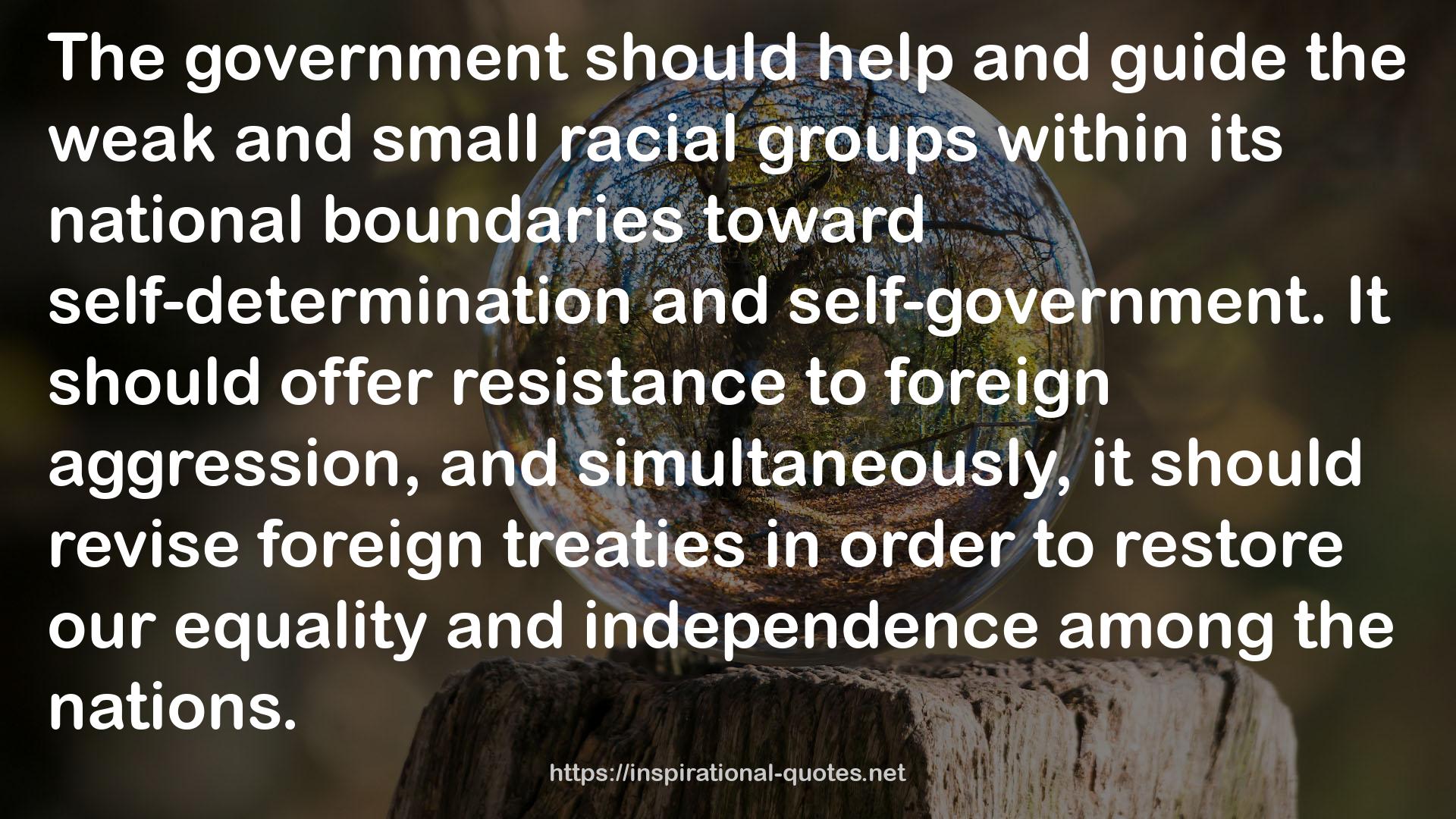 foreign treaties  QUOTES