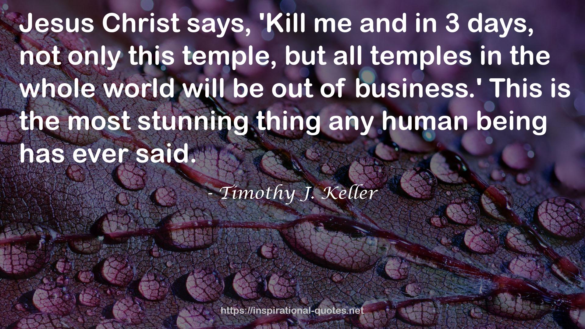 Timothy J. Keller QUOTES