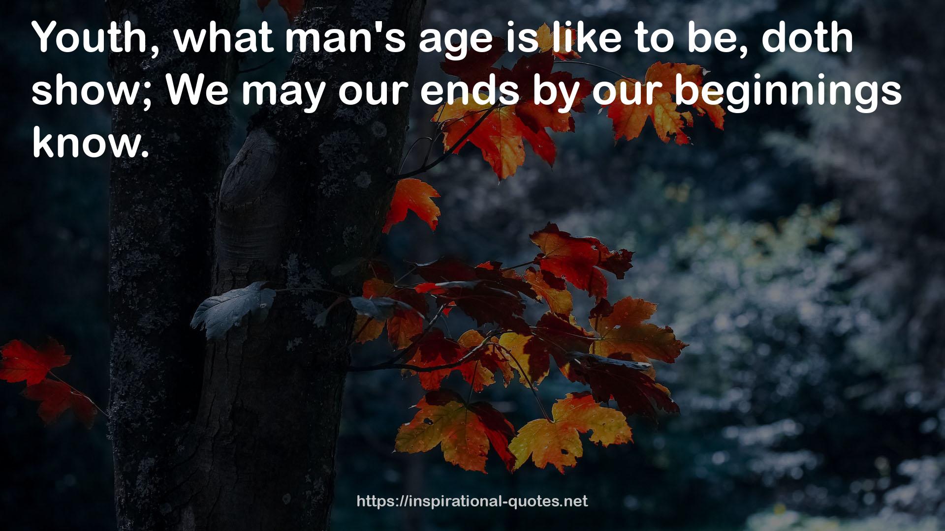what man's age  QUOTES