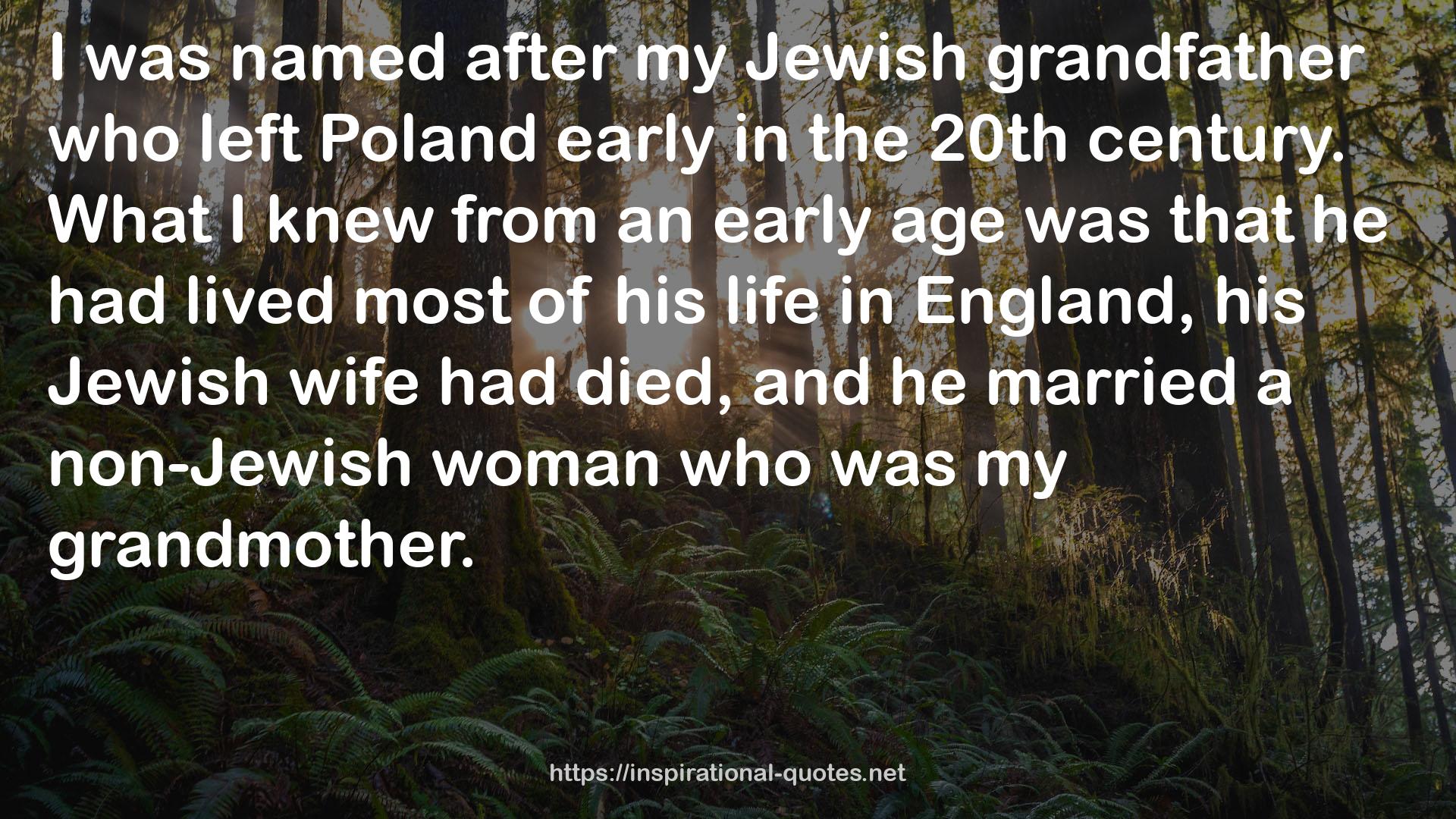 his Jewish wife  QUOTES