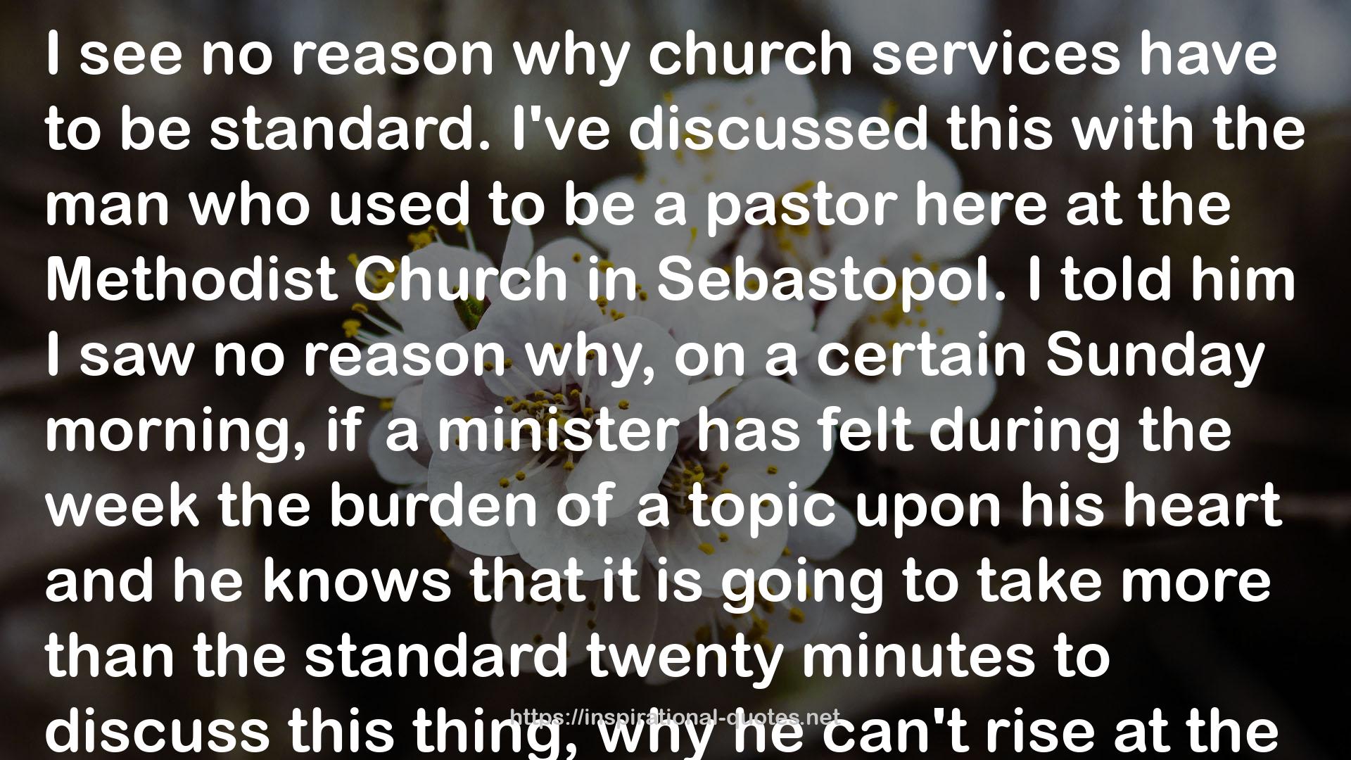 church services  QUOTES