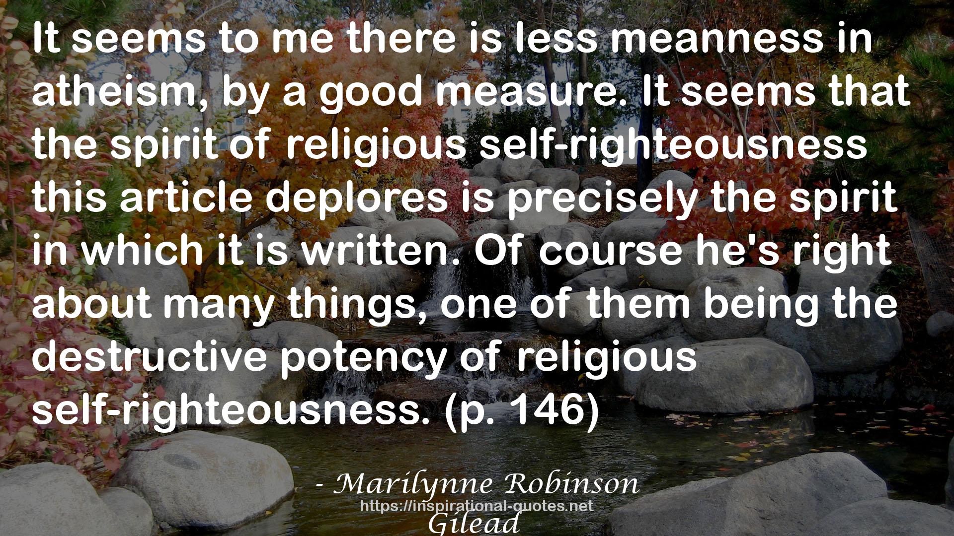 religious self-righteousness  QUOTES