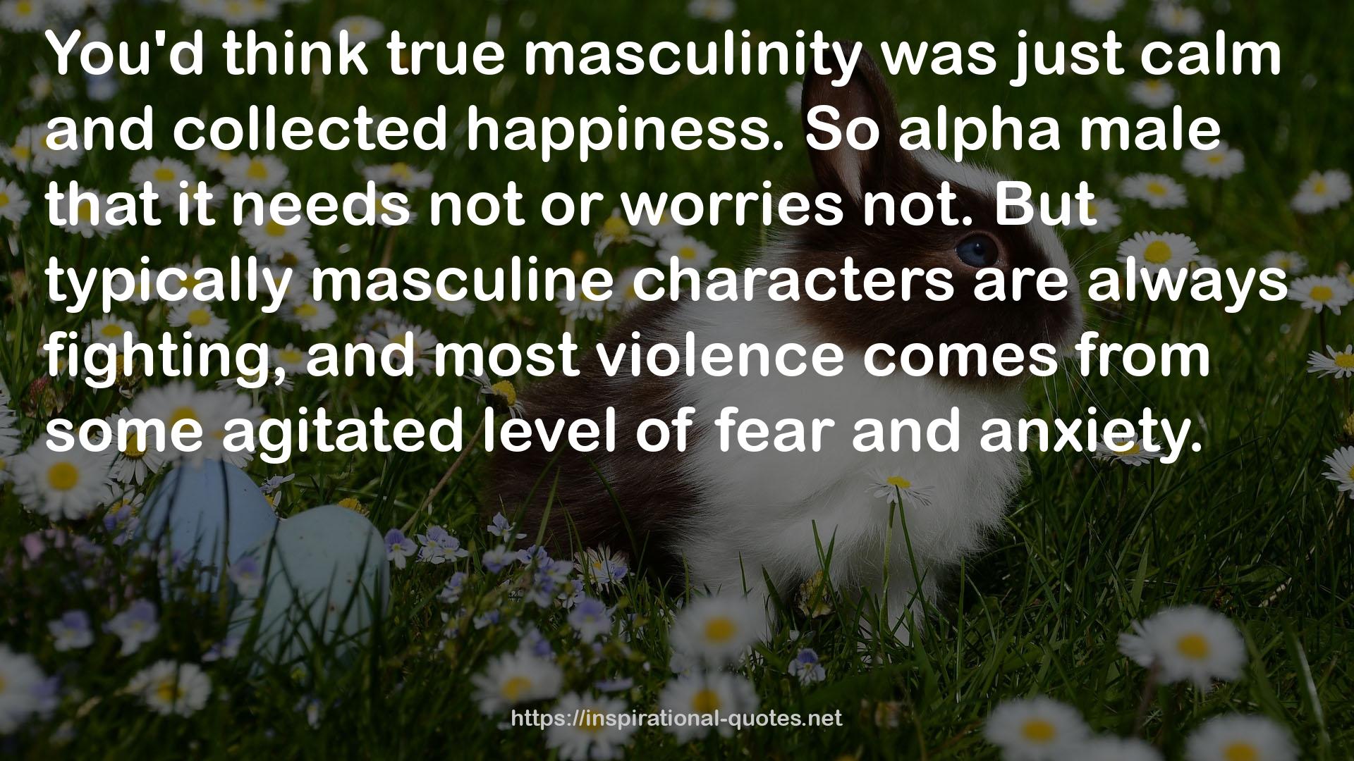 masculine characters  QUOTES