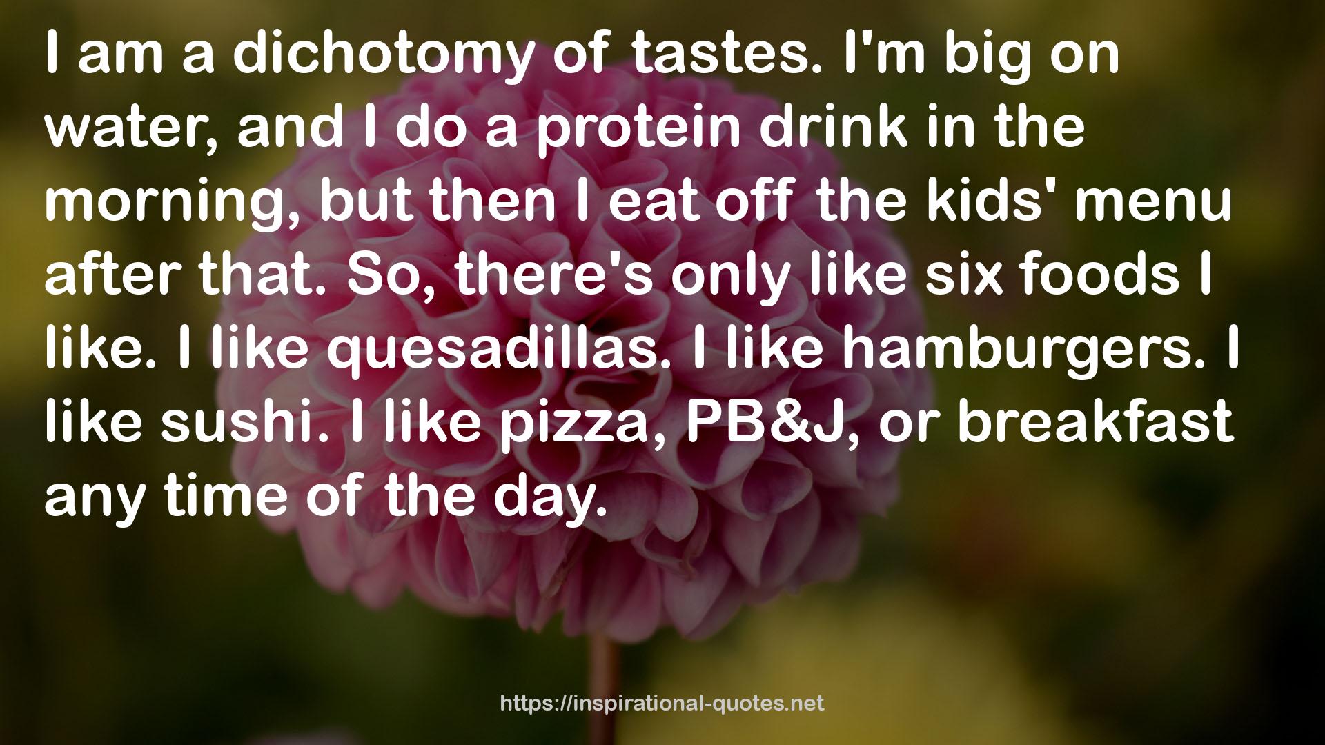 a protein drink  QUOTES