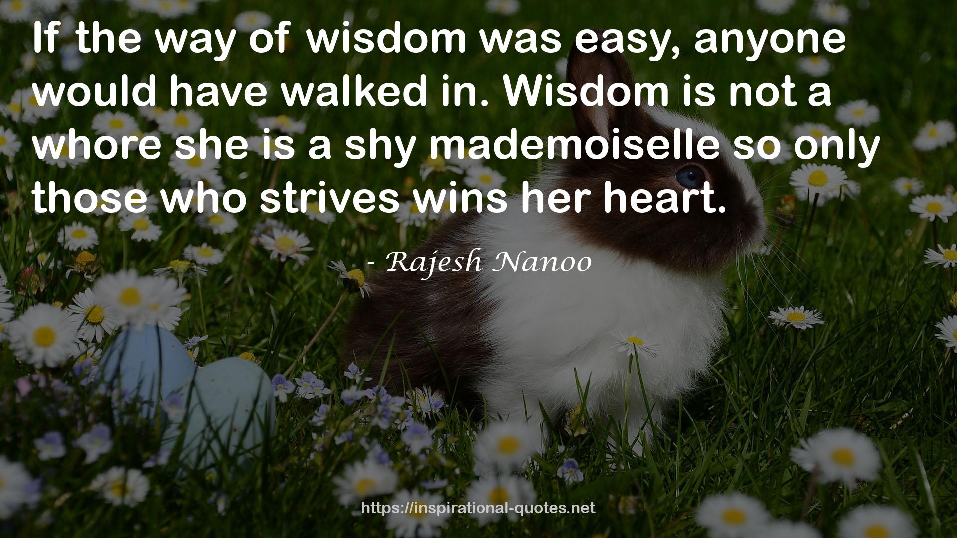 Rajesh Nanoo QUOTES