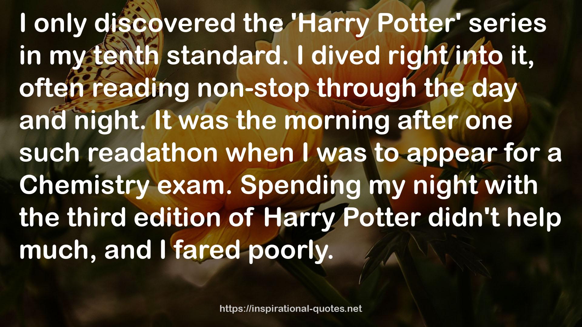 the 'Harry Potter' series  QUOTES